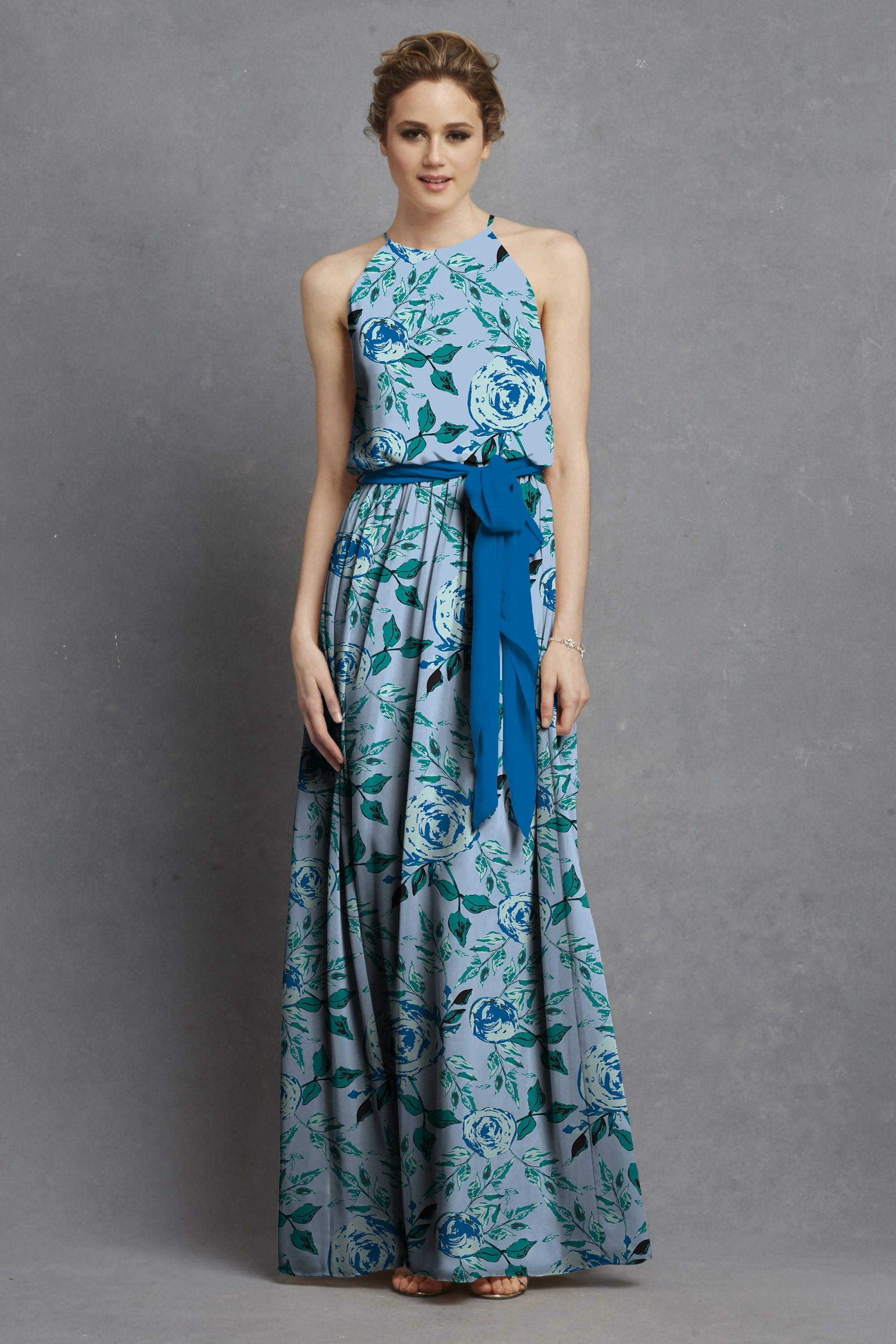 Midnight Bramble Dress with deep blue sash.jpg