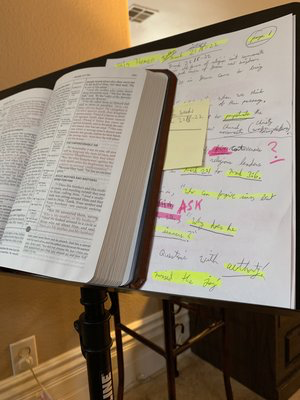 Every week we gather on Thursday Nights and Study the bible verse by verse in San Clemente!