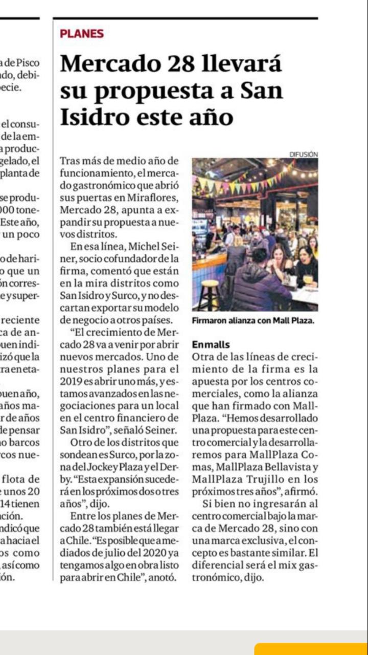 Mercado 28 llevará su propuesta a San Isidro este año - Diario Gestión