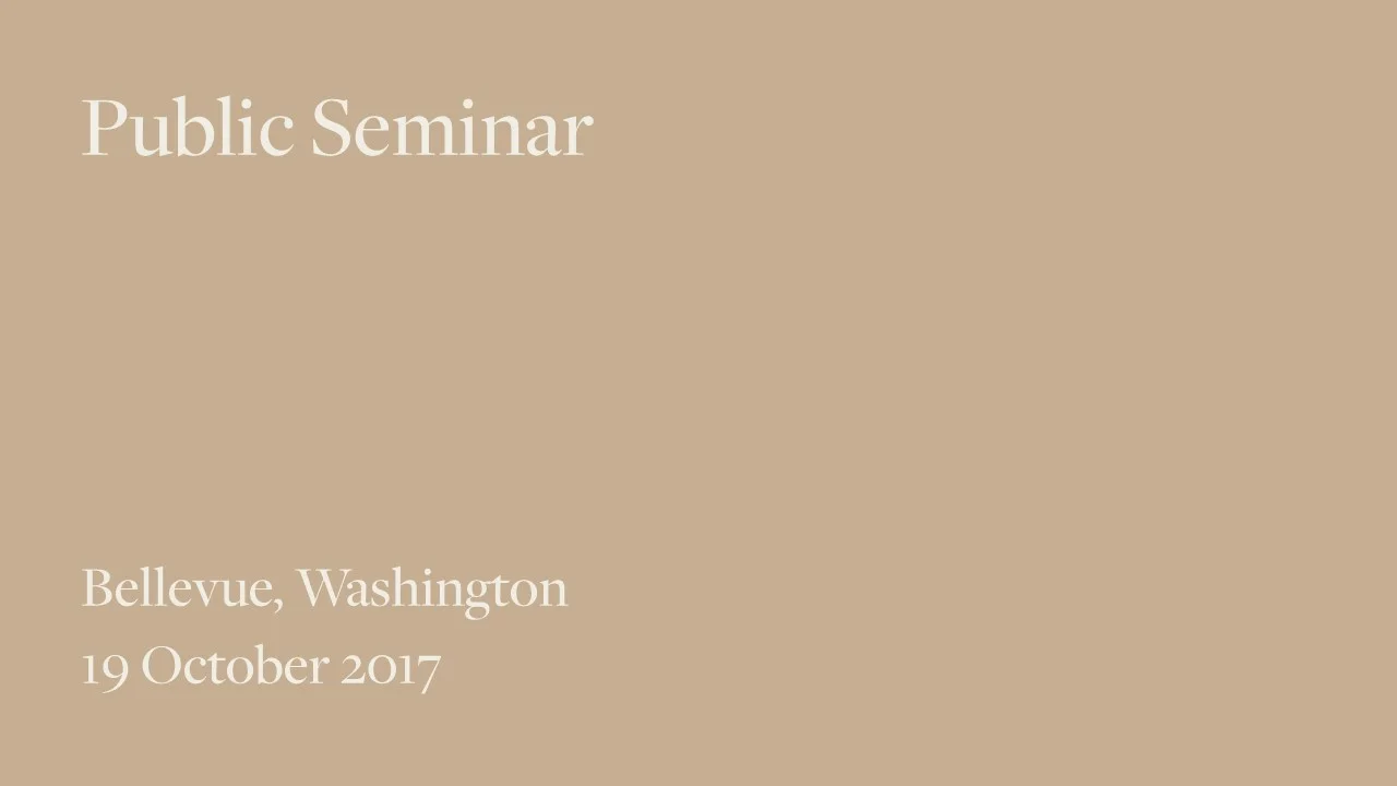 Public Seminar - 19 October 2017