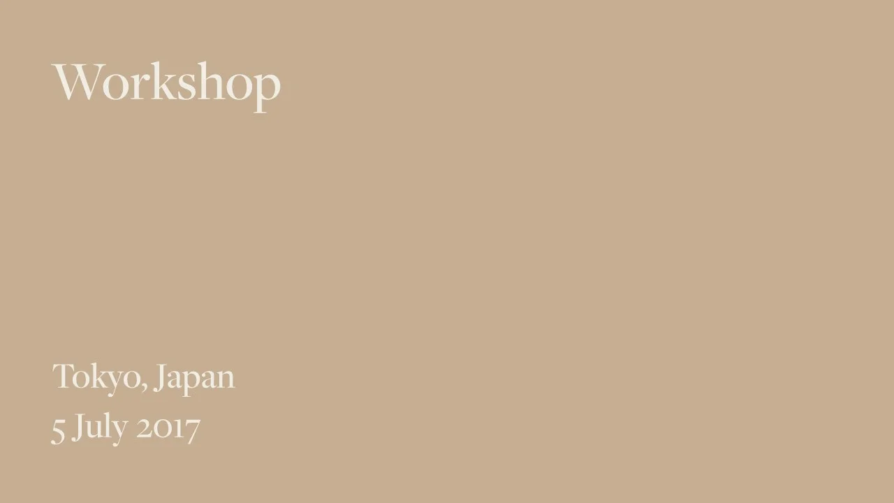 Workshop - 5 July 2017