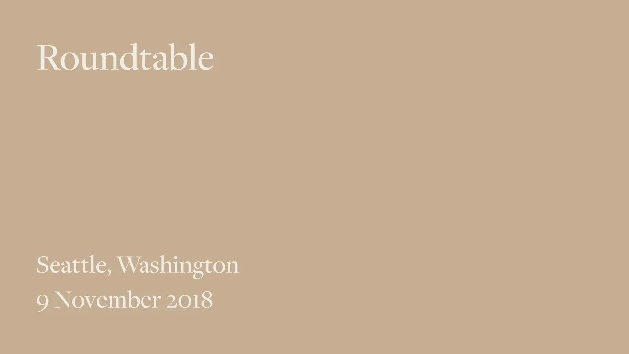 Roundtable - 9 November 2018