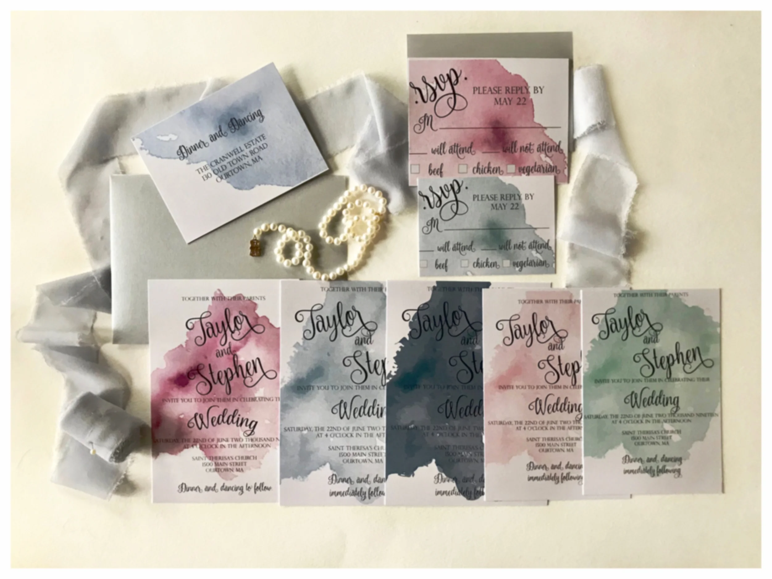 Watercolor Splash - Assorted Colors