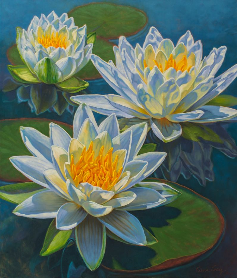 Water Lilies 12: Fire and Ice