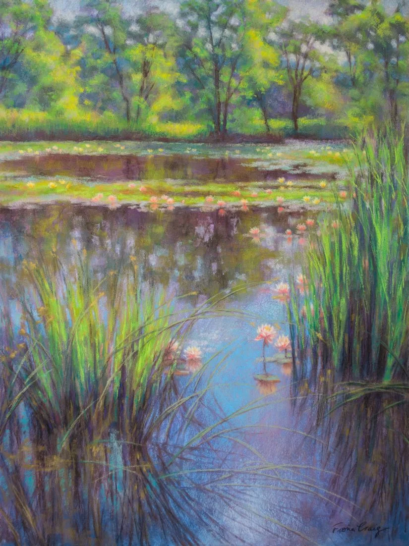 LR_23%_Water-Lily-Pond-1_Pastel_42x18in_Paintings-by-Fiona-Craig-Lily-Pond-1 - Copy.jpg
