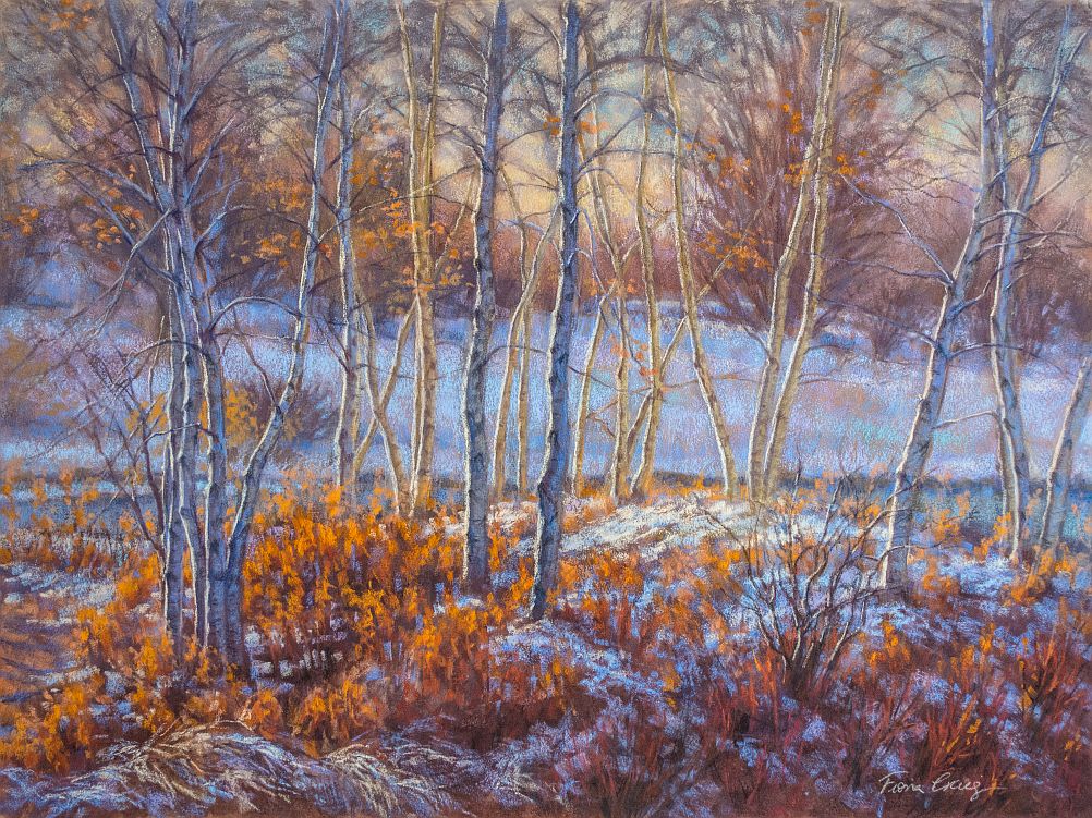 Birches in First Snow, 1