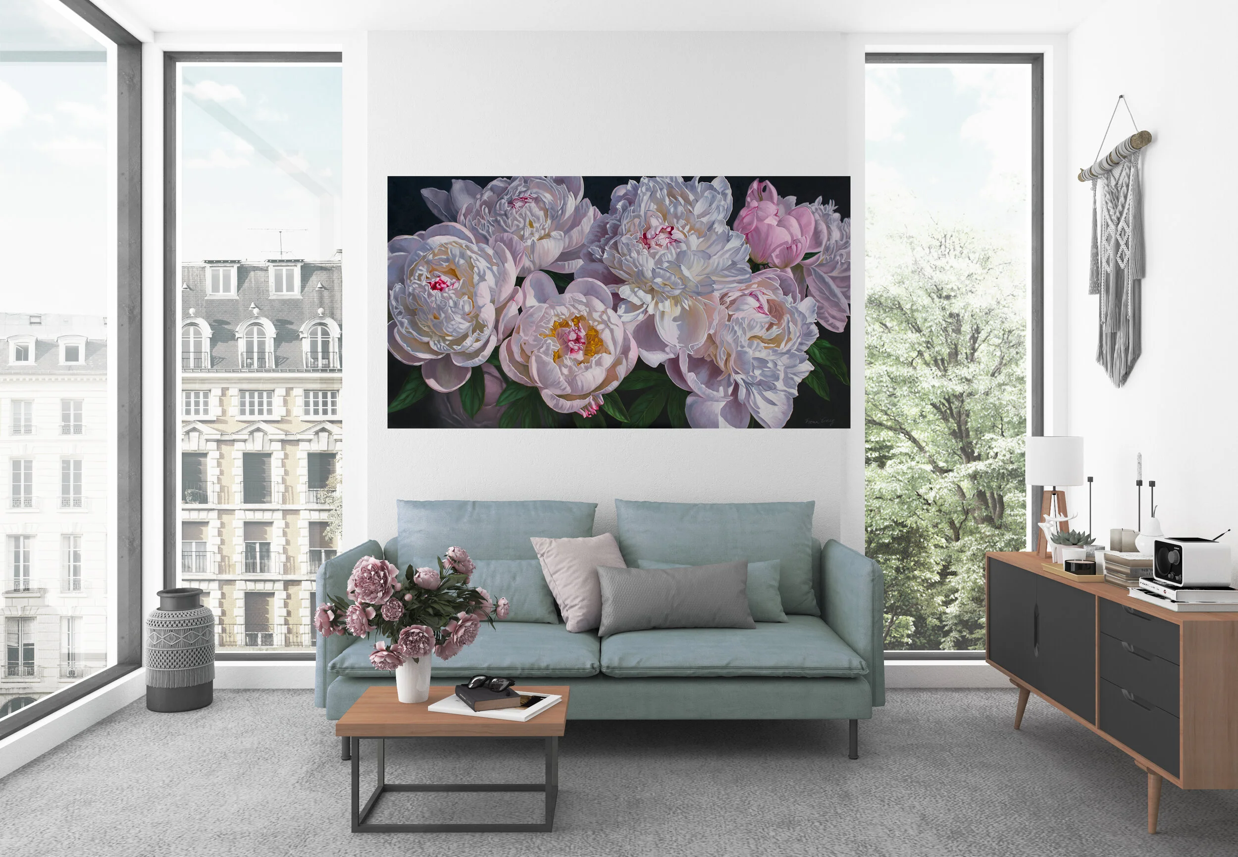Panorama of Peonies 2