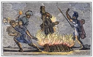 Depiction of Polycarp's martyrdom