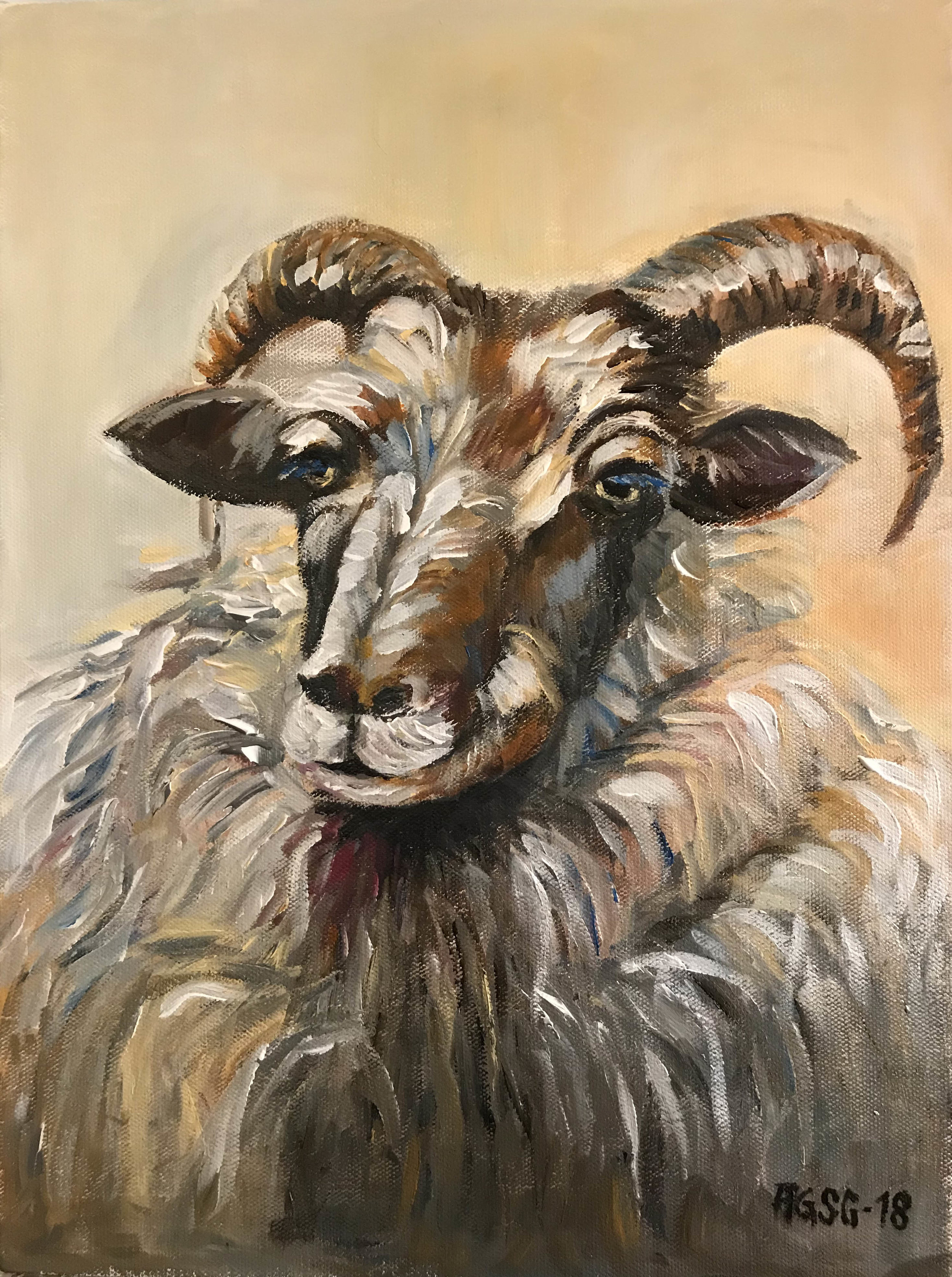 Sheep portrait No. 3