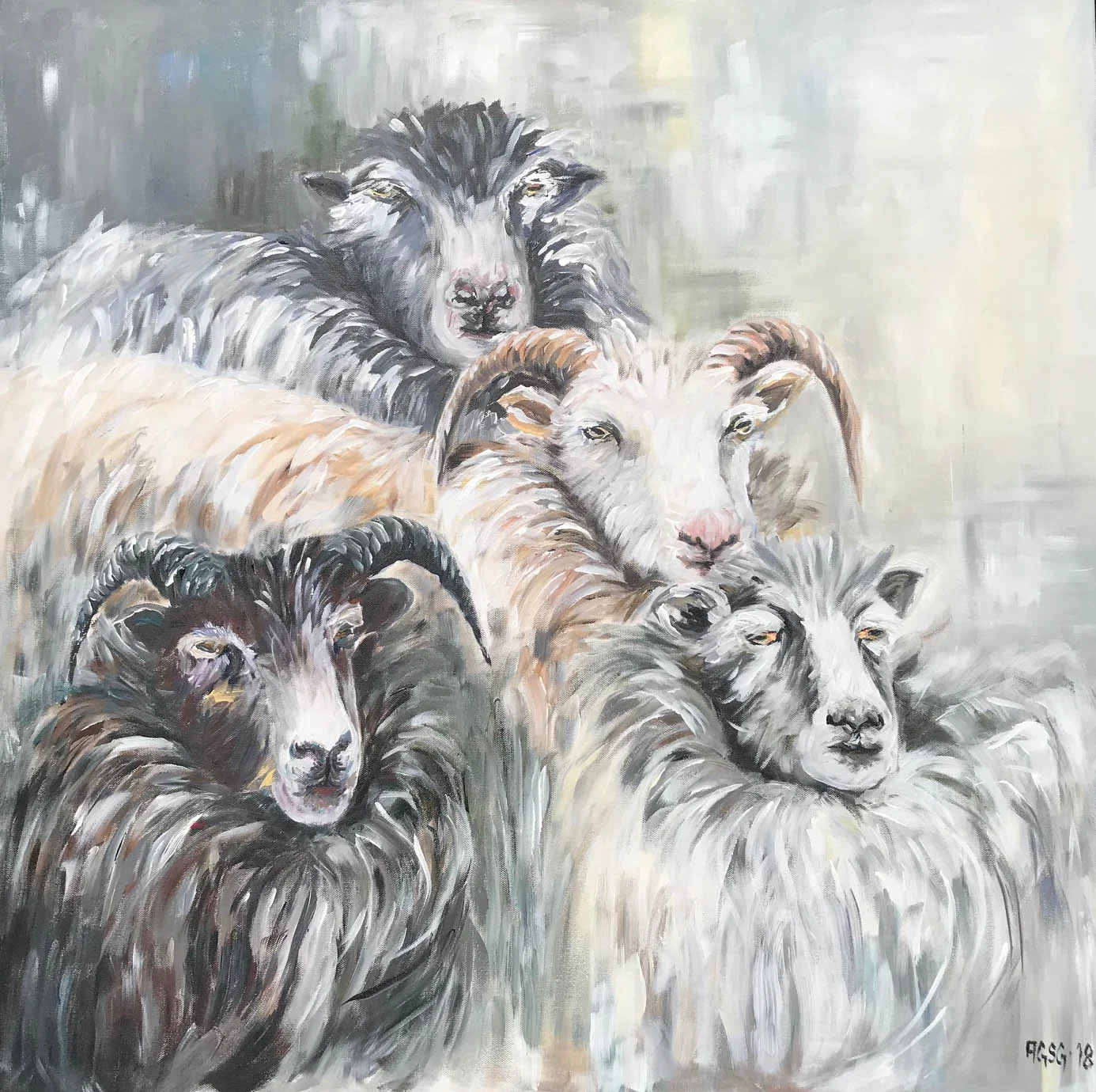 Sheep family picture