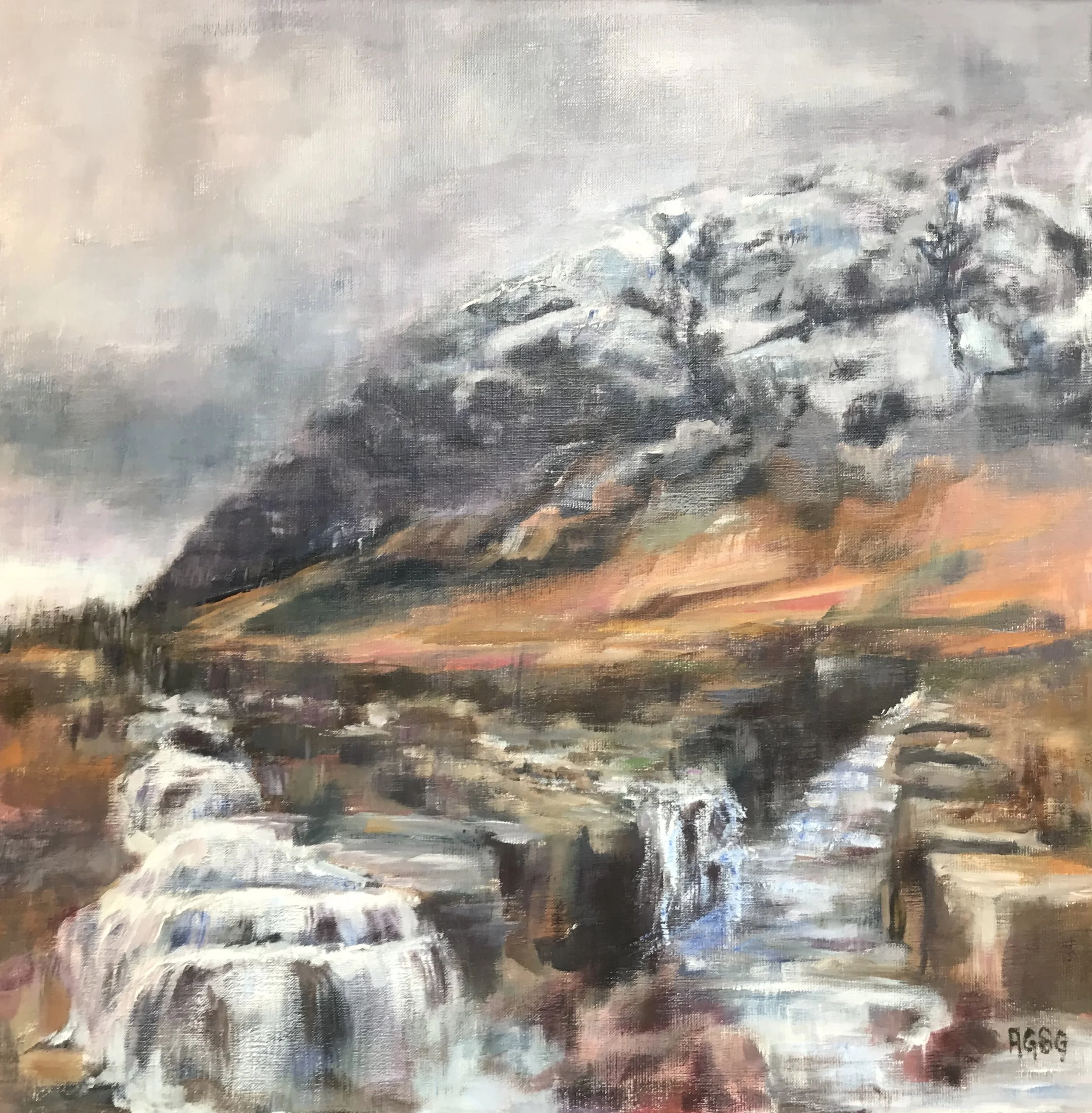 First Snow, acrylic on canvas 60x60 kr.7000,-.jpg