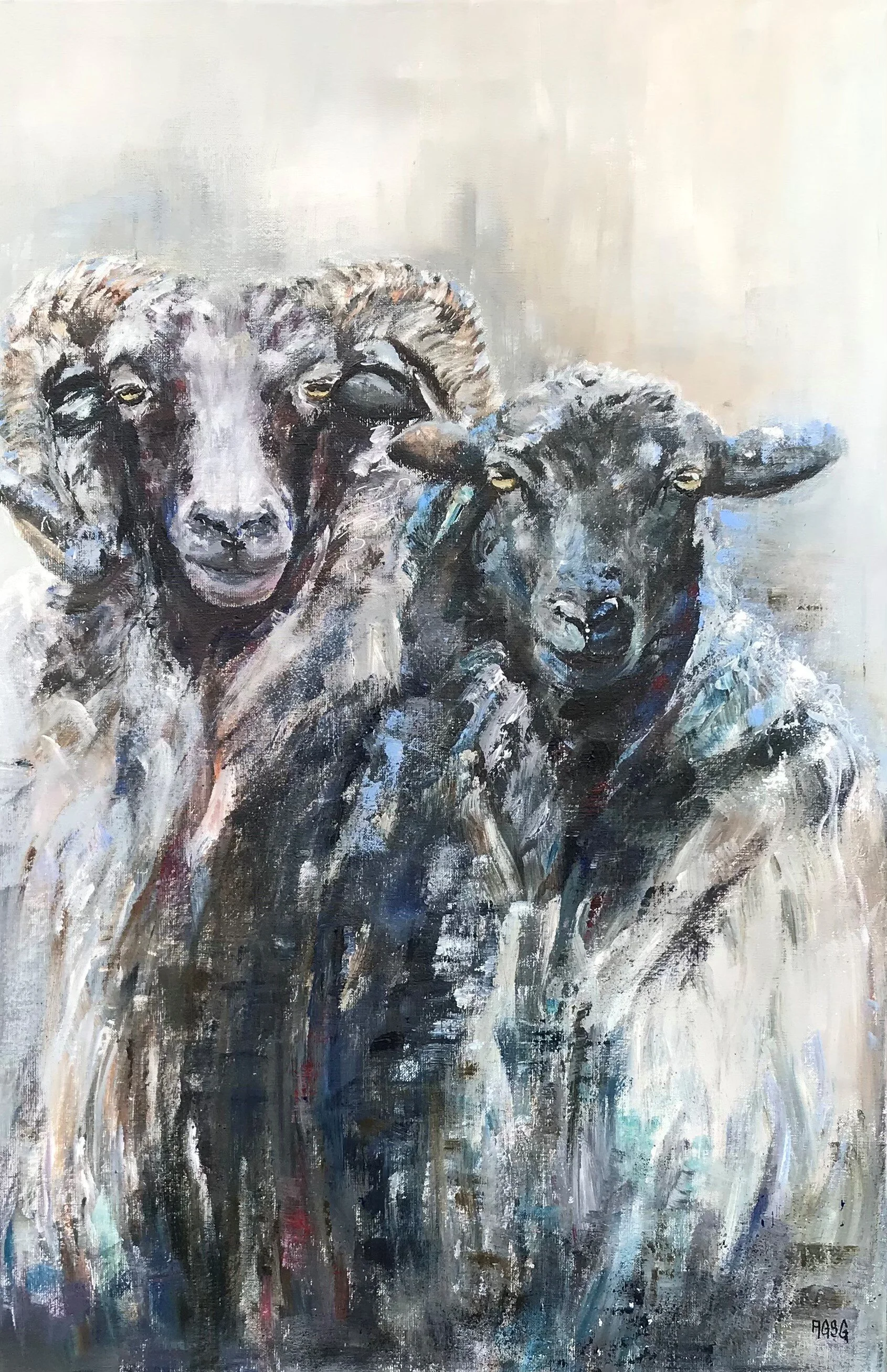 Best Friends 2, acrylic on canvas 60x90 kr.8000,-.jpg