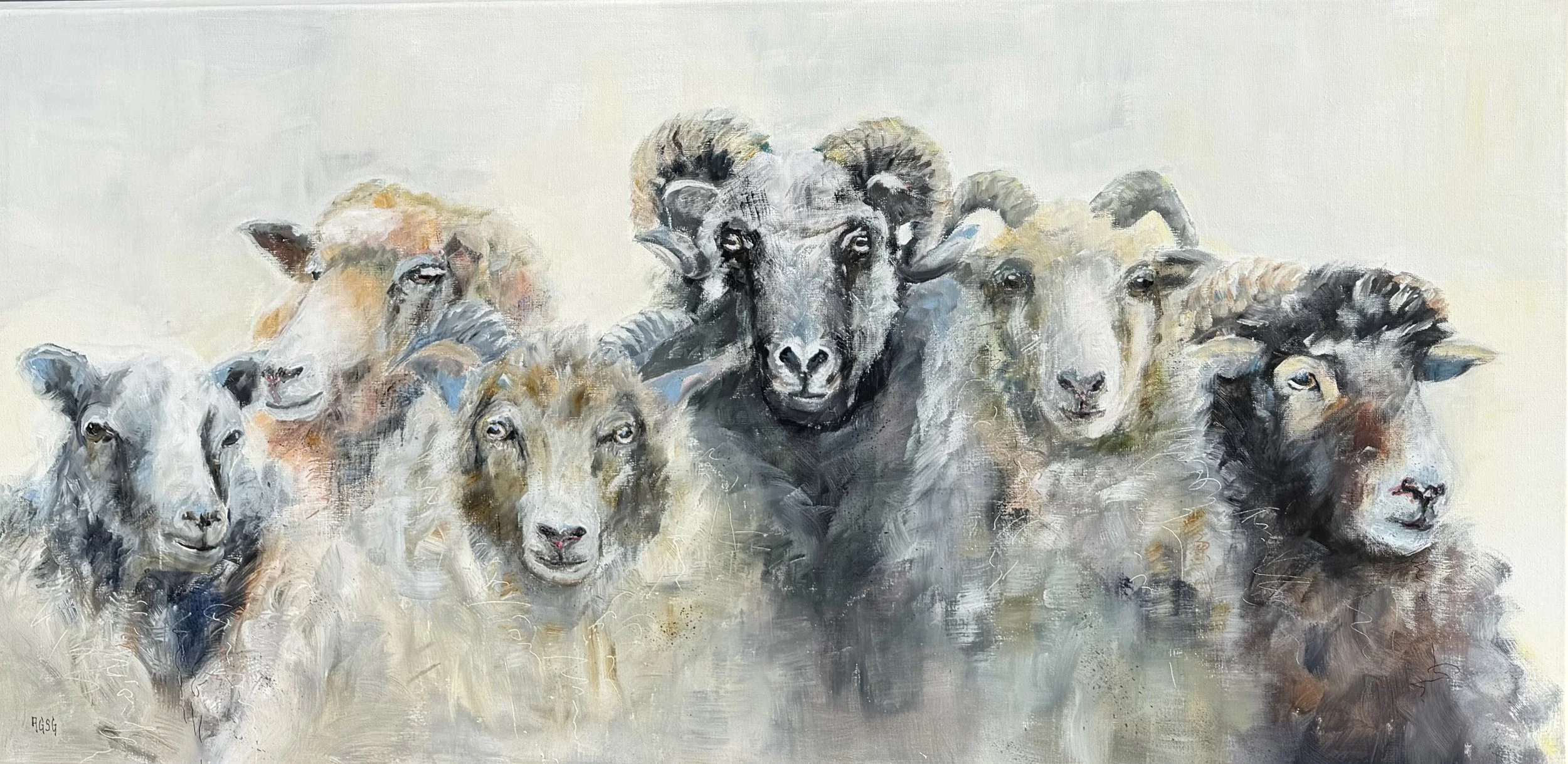 Wildsheep Family, acrylic on canvas 140x70.jpeg
