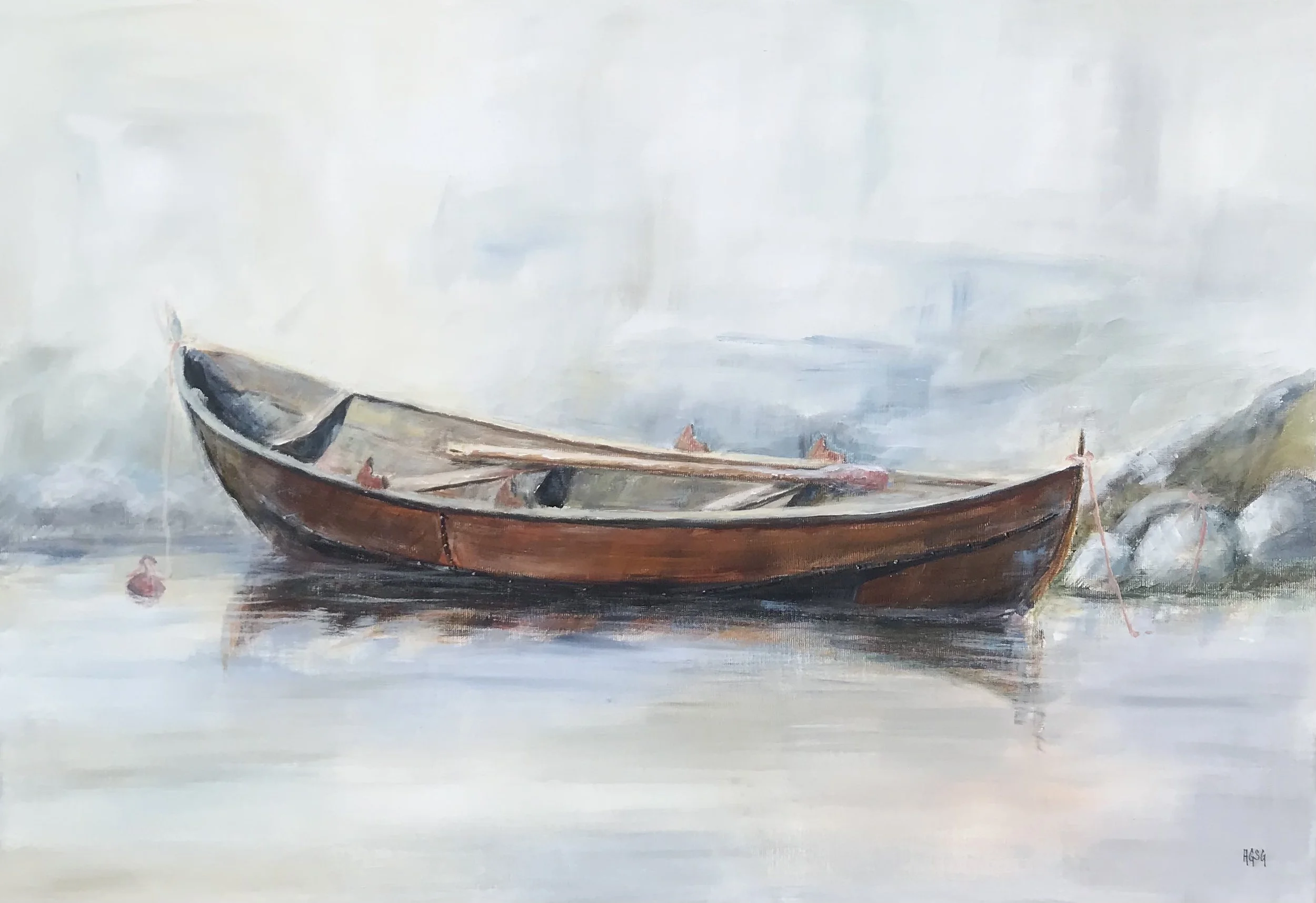 Oselvar - waiting for Spring, acrylic on canvas 100x70.jpg