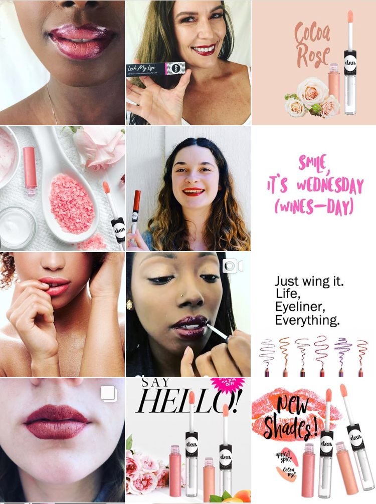 Social Media: Instagram grid, summer 2017