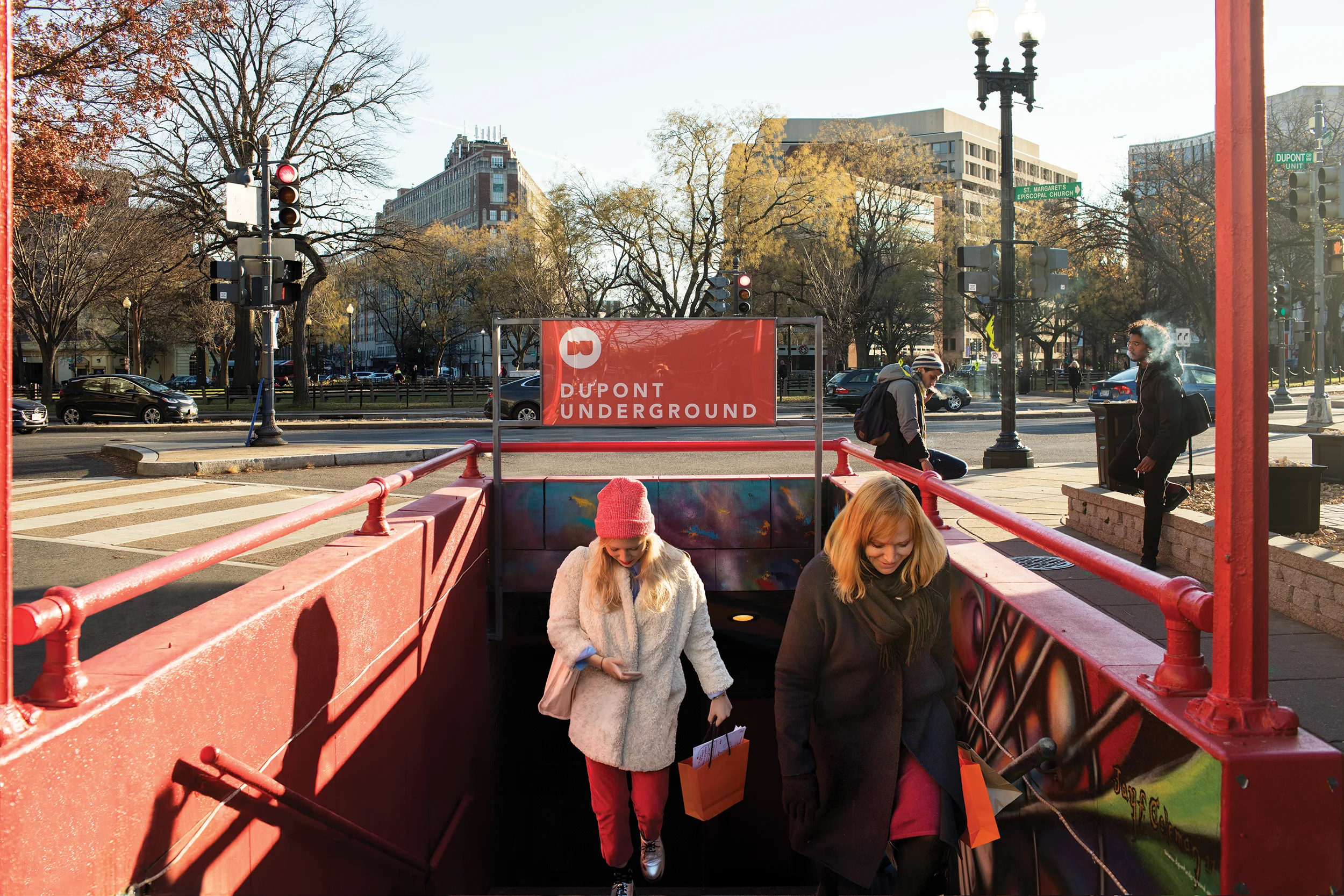 Sarah Lerner and Susan Corrigan, photographed in the Dupont Underground.