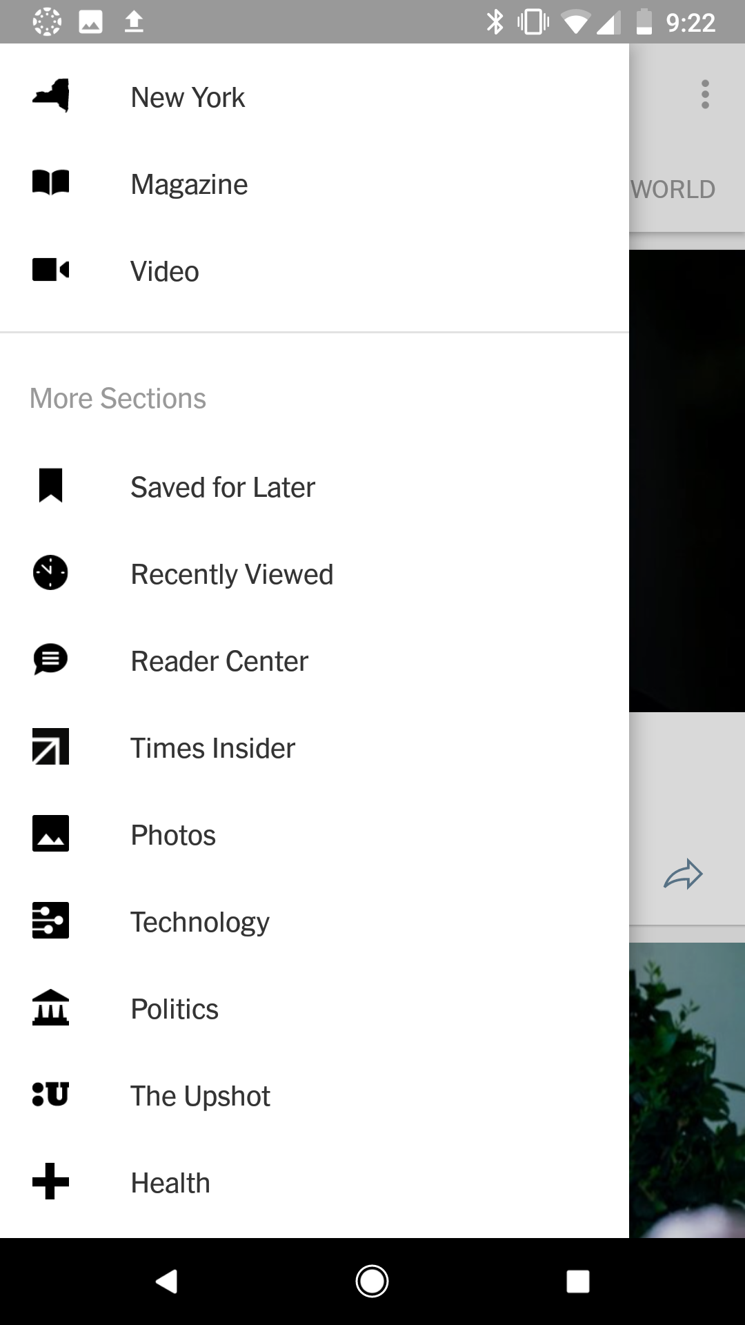 The organization of "sections" vs. "more sections" is unclear. Why are they separated?