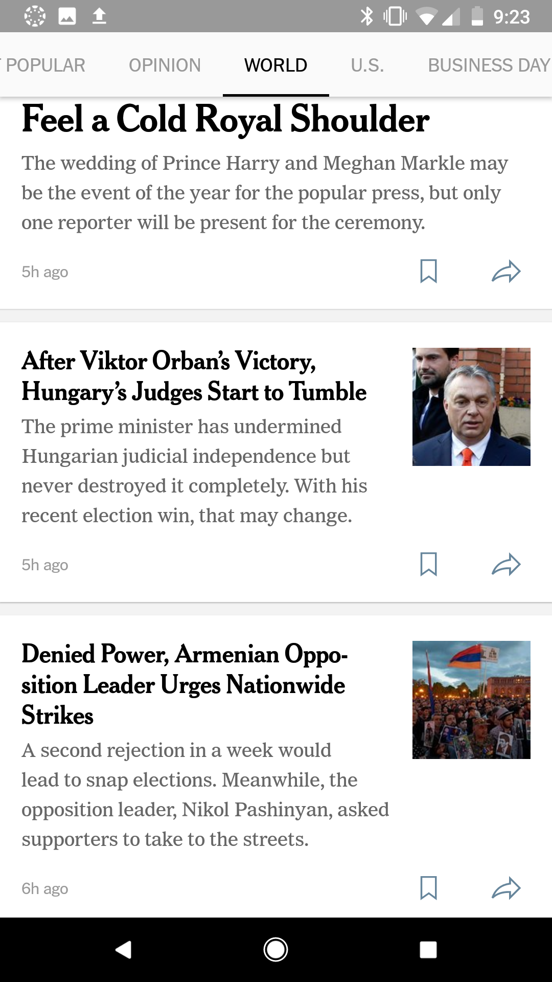 Hierarchy in the text is nice