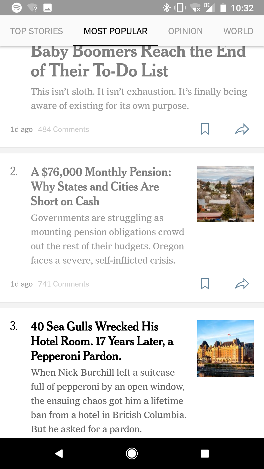 Read articles turn grey