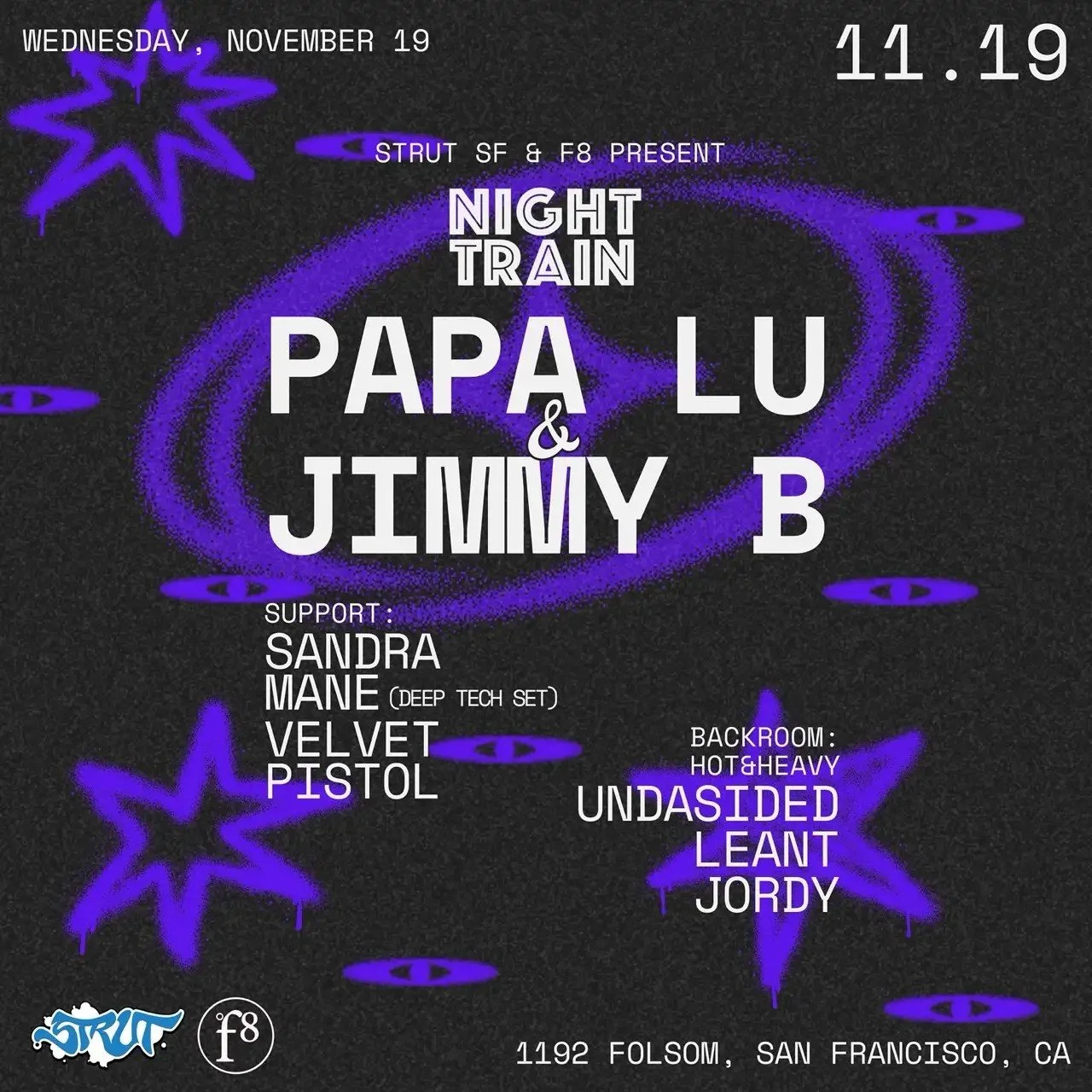 Strut SF &amp; F8 Present Papa Lu and Jimmy B (A.K.A. Night Train)