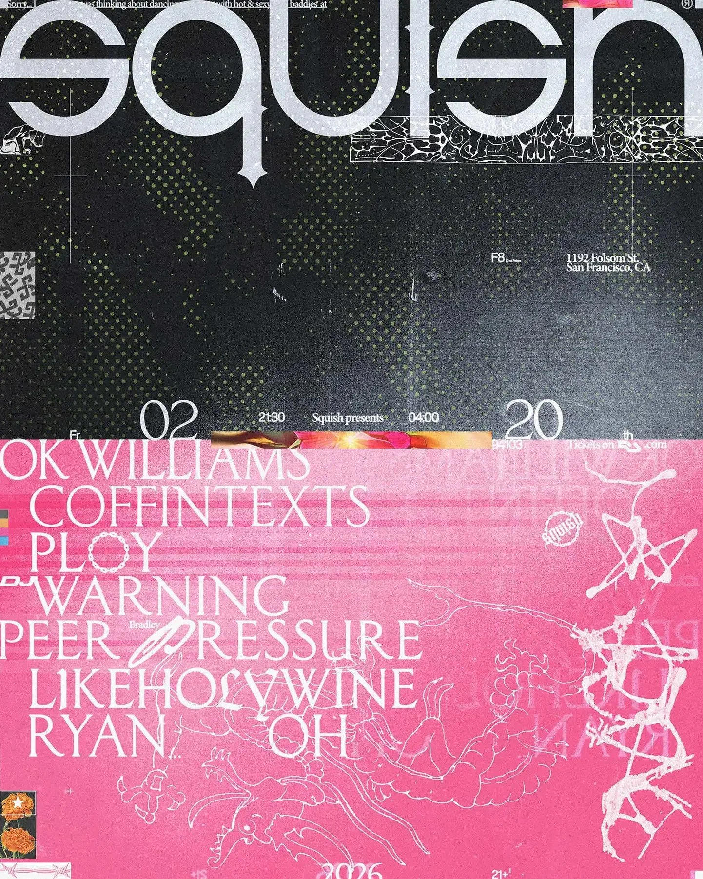 SQUISH: OK Williams + Coffintexts + Ploy + DJ Warning