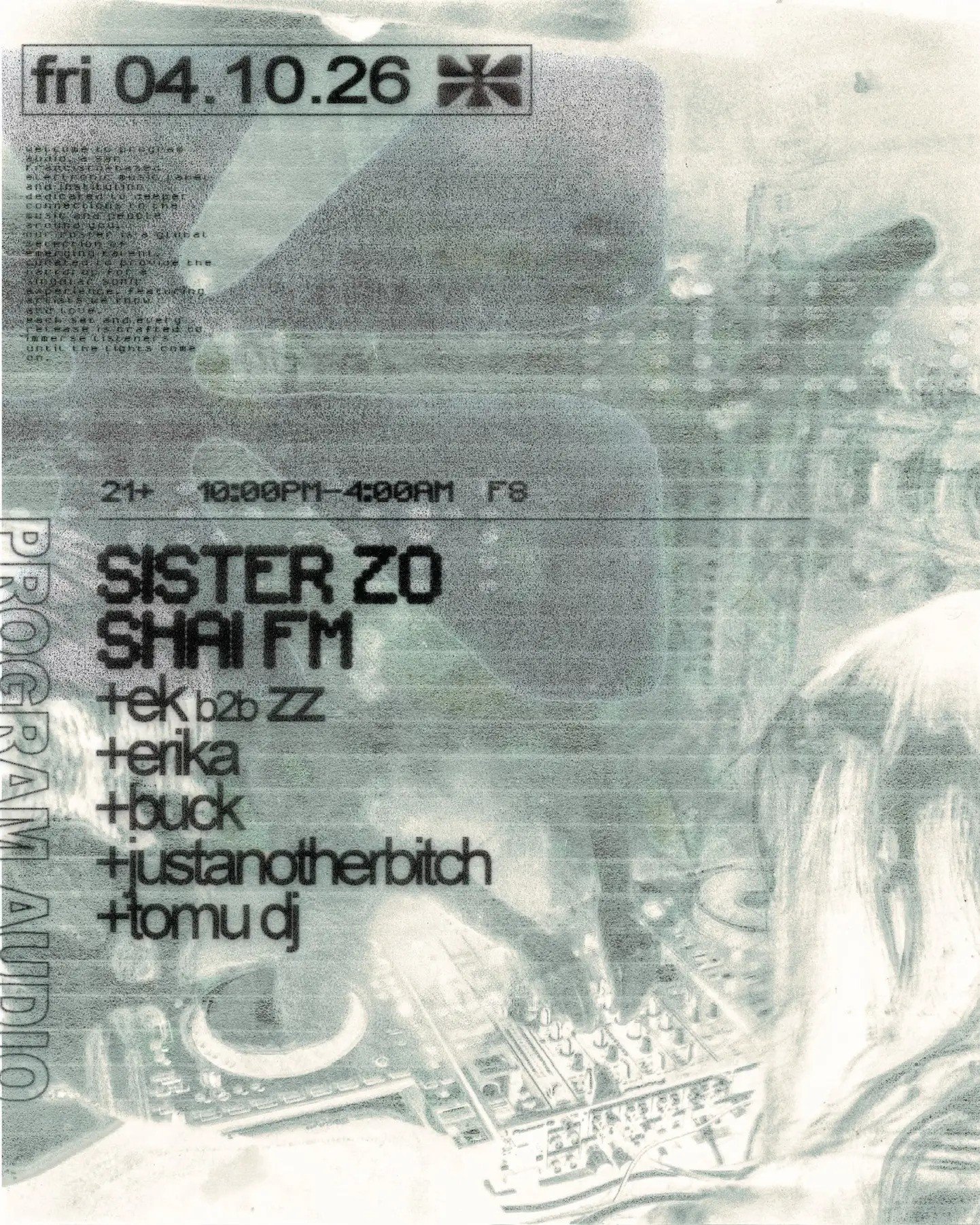 program audio: Sister Zo + Shai FM