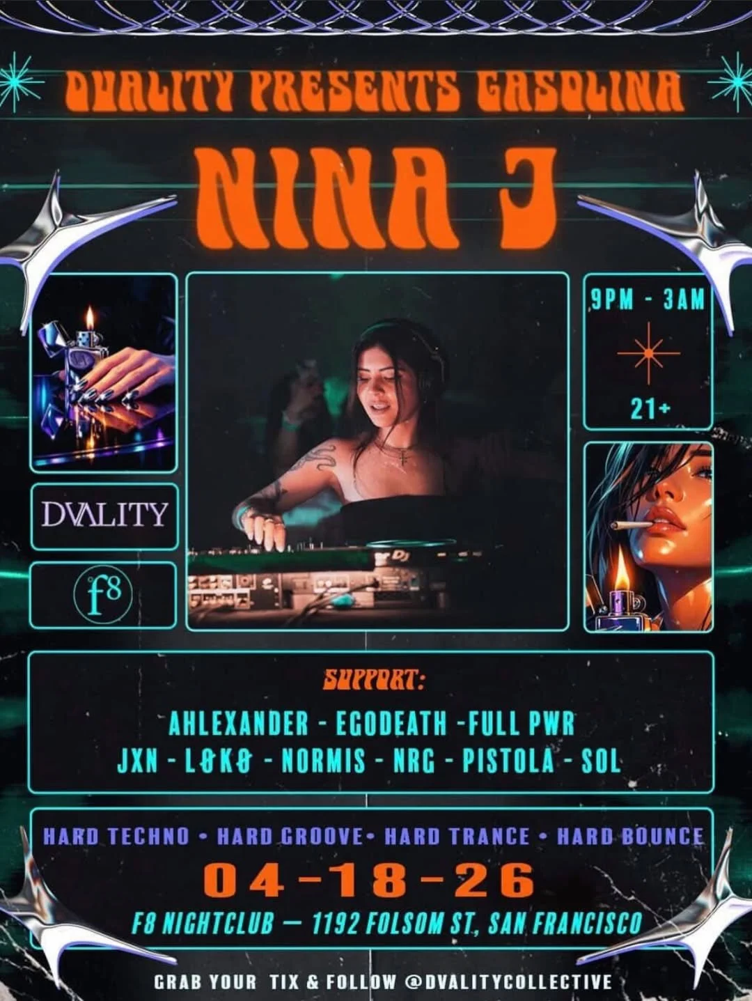DVALITY PRESENTS: NINA J: GASOLINA