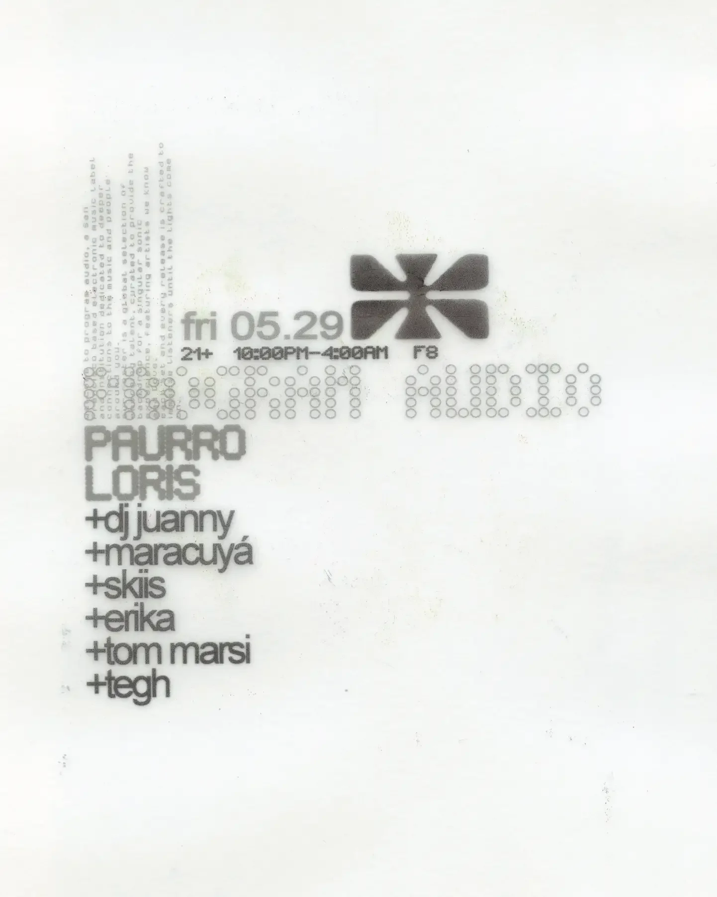 program audio: PAURRO + Loris