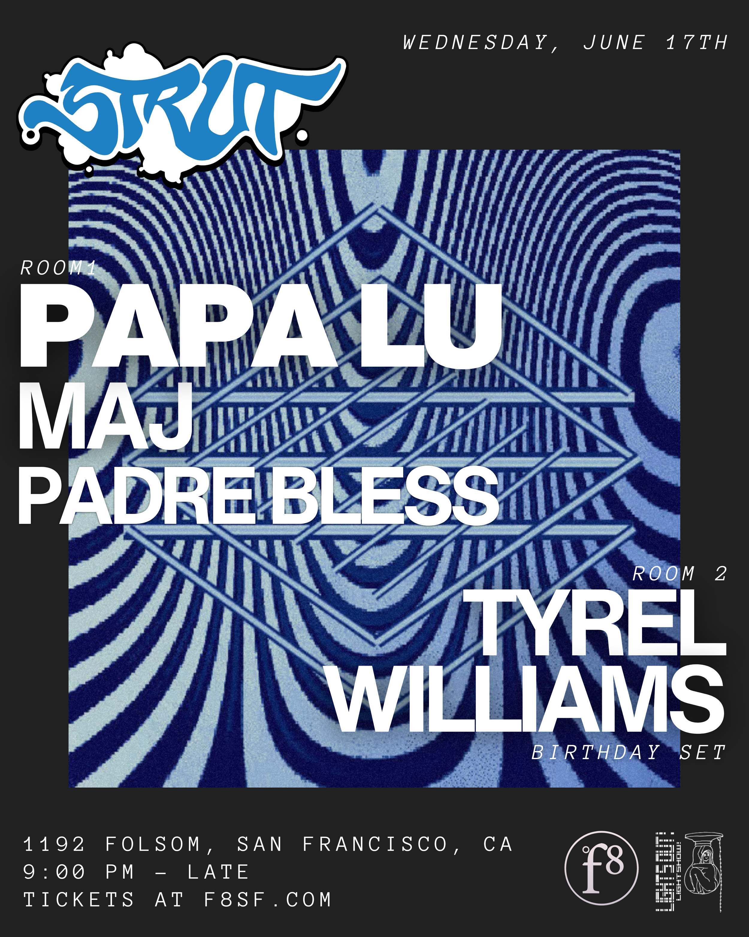 Strut SF and F8 present Papa Lu