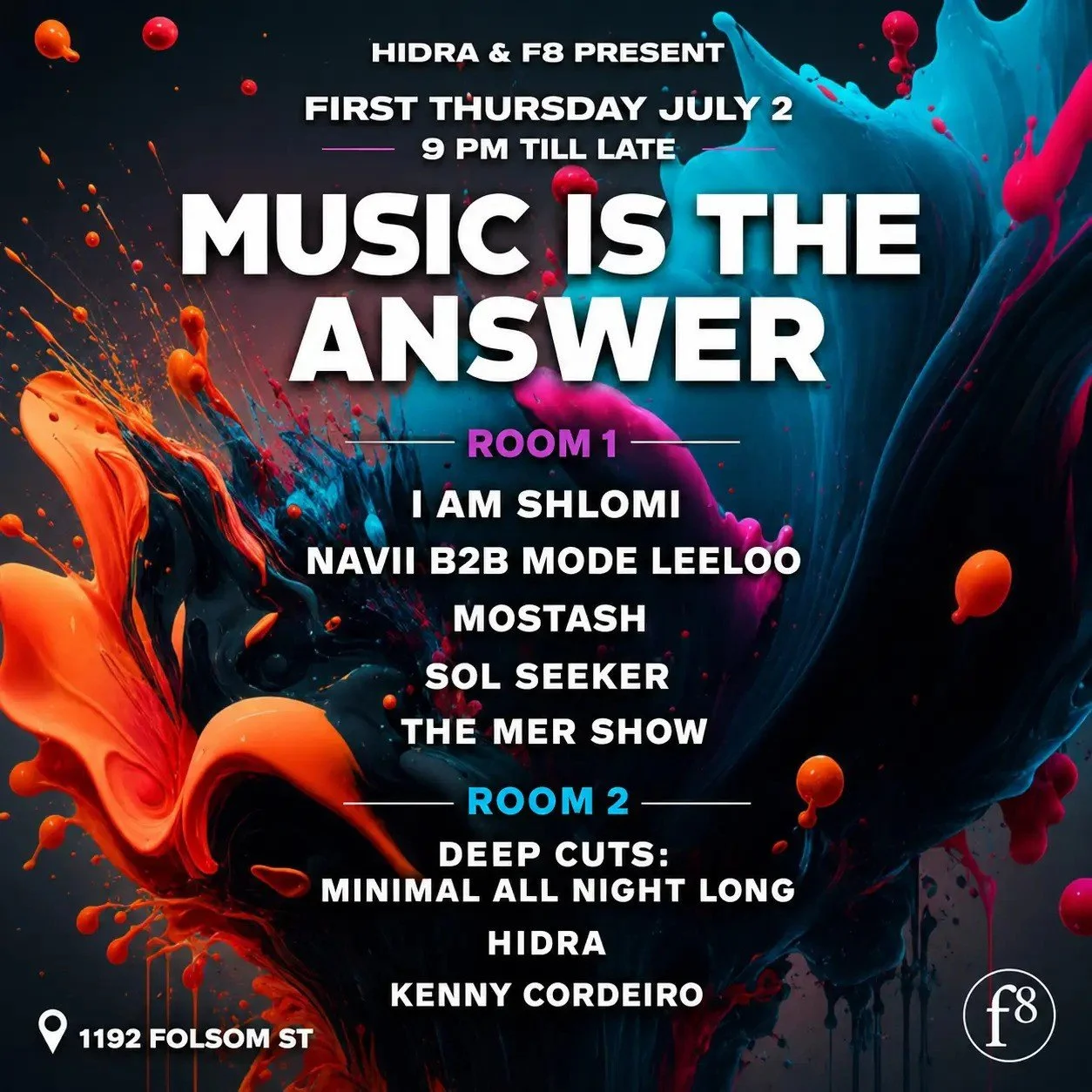 HIDRA and F8 present Music is The Answer