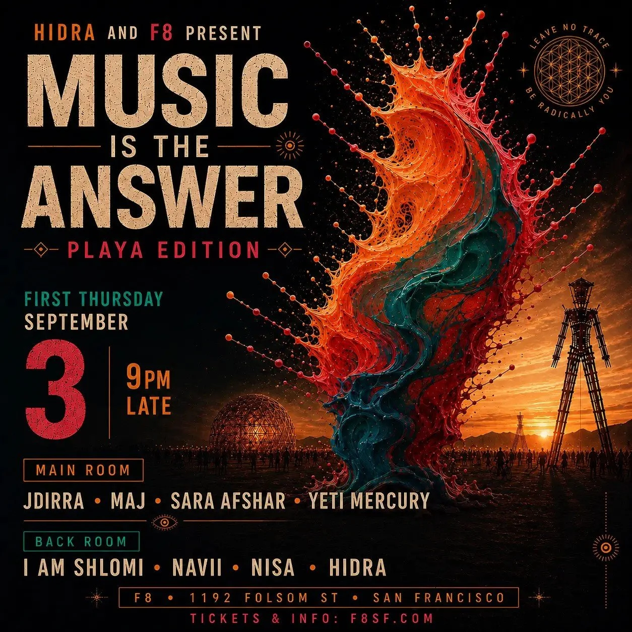 HIDRA and F8 present Music Is the Answer
