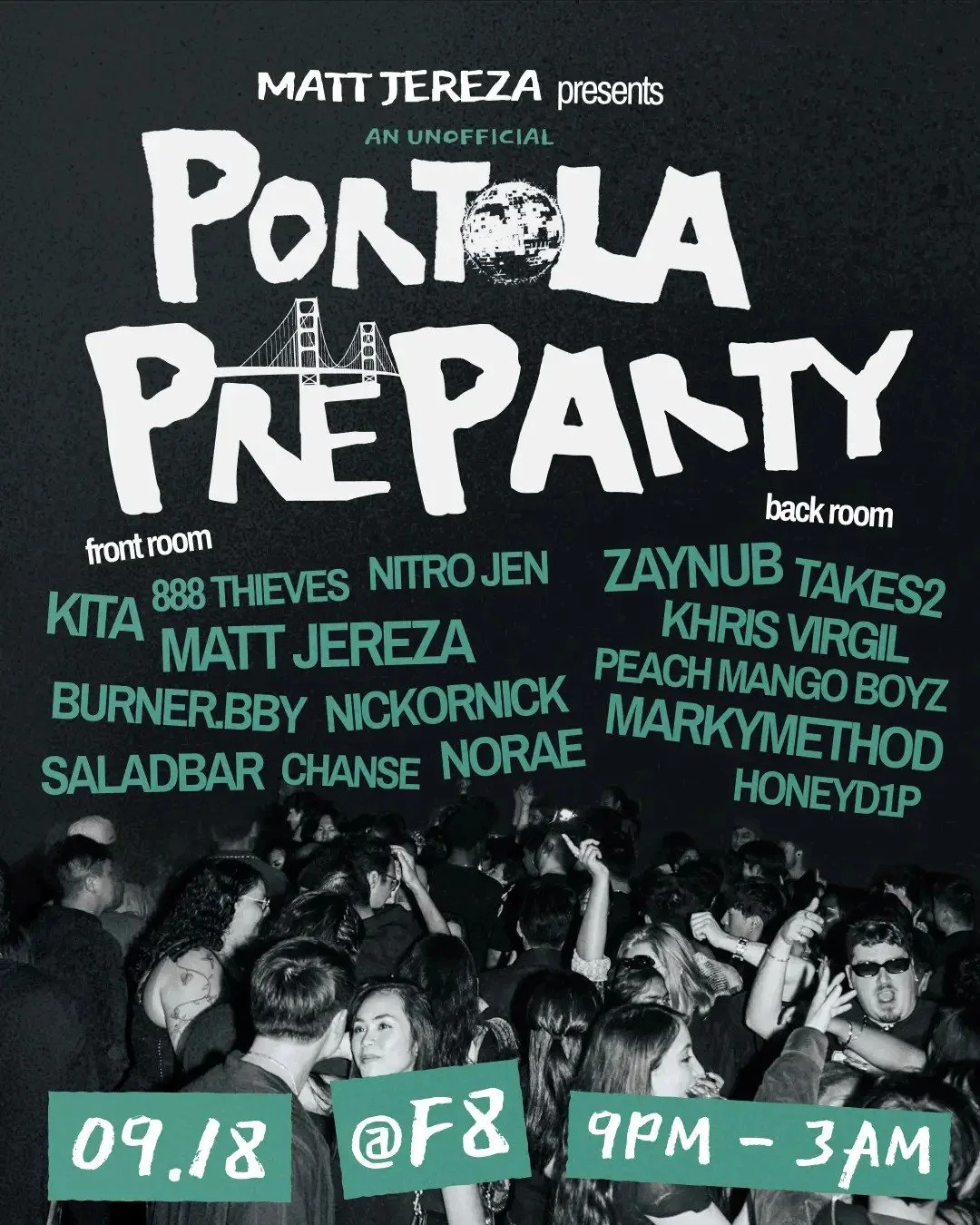 Matt Jereza presents: PORTOLA PRE-PARTY