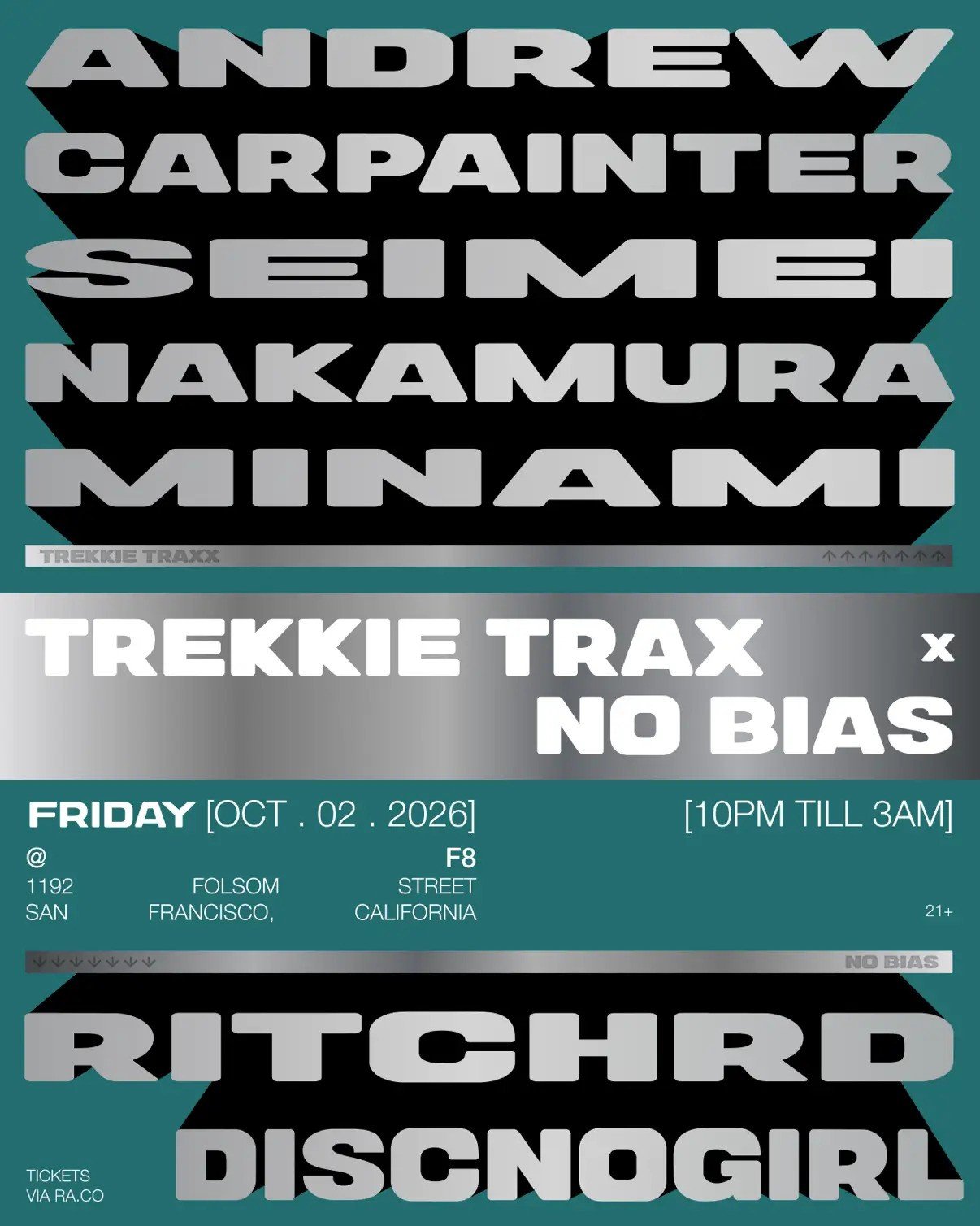 NO BIAS x TREKKIE TRAX