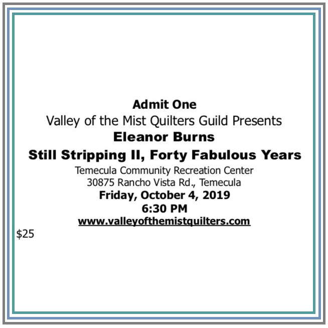 eleanor burns ticket