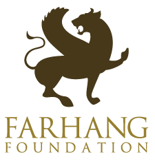 Logo of the Farhang Foundation featuring a stylized lion and the foundation's name