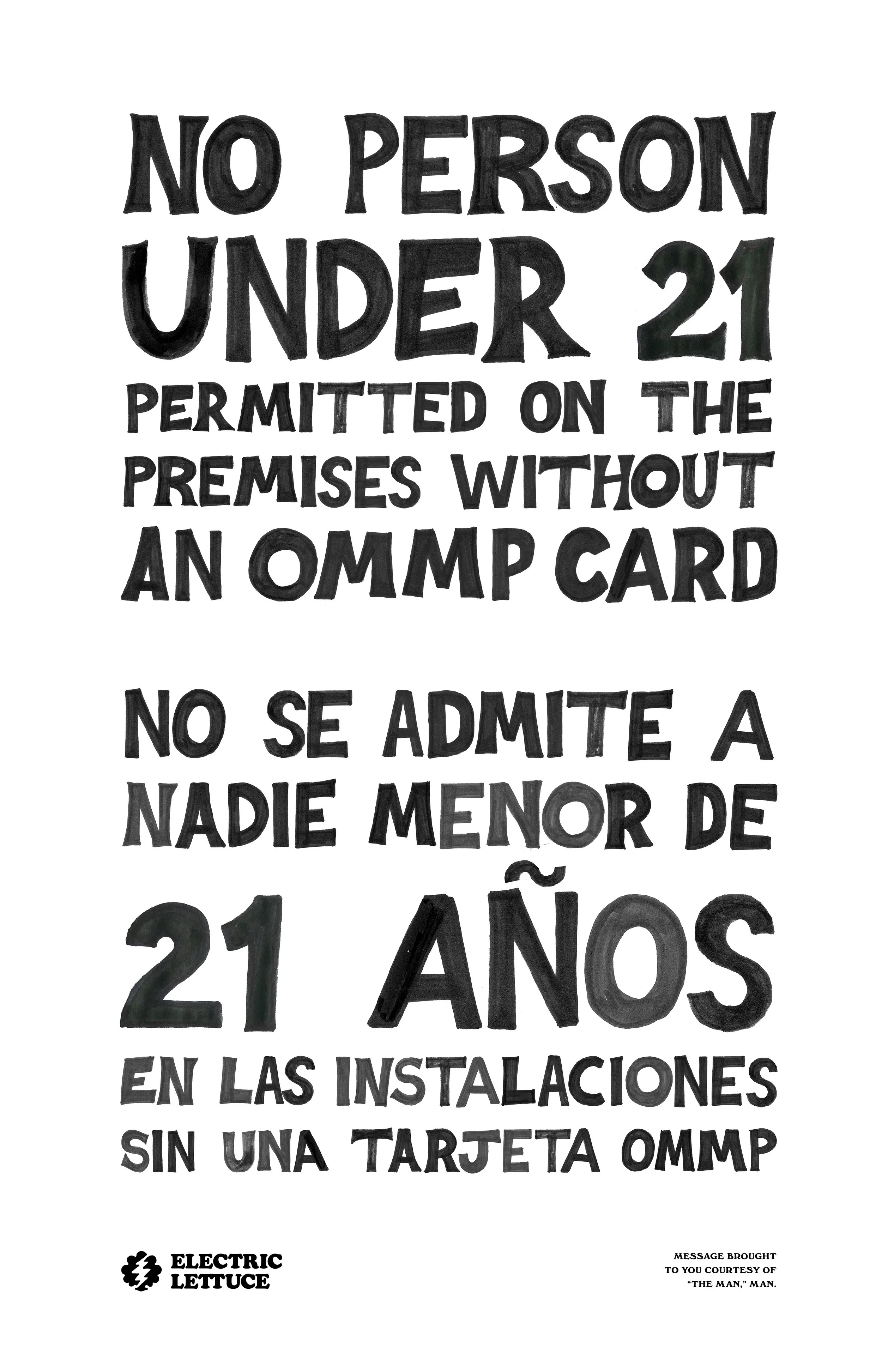 21+ or OMMP Card Required