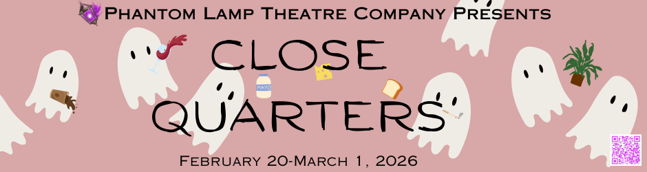 Close Quarters banner image with pink background and ghosts causing chaos while they float around the image