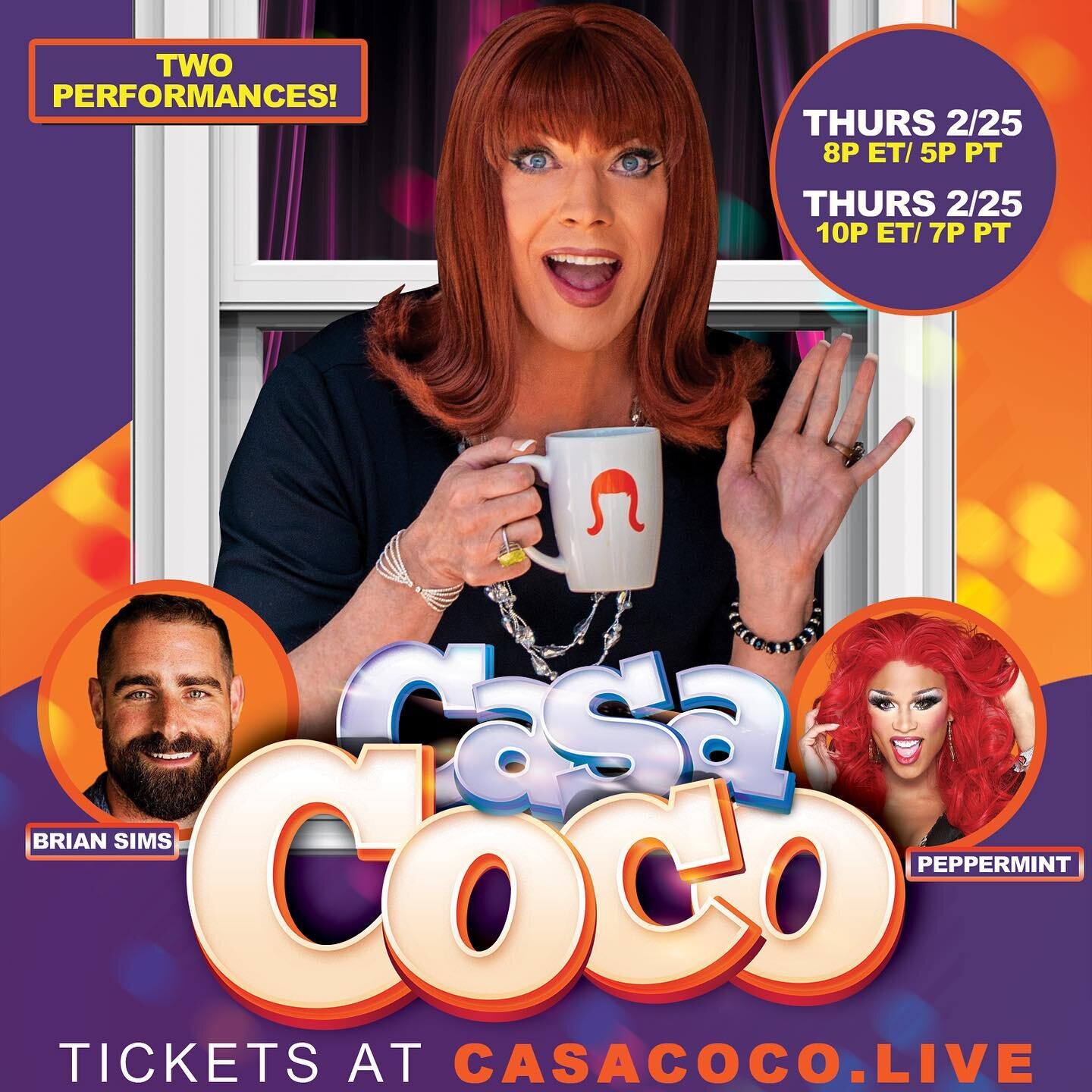 Tonight!! Get your tix at CasaCoco.live