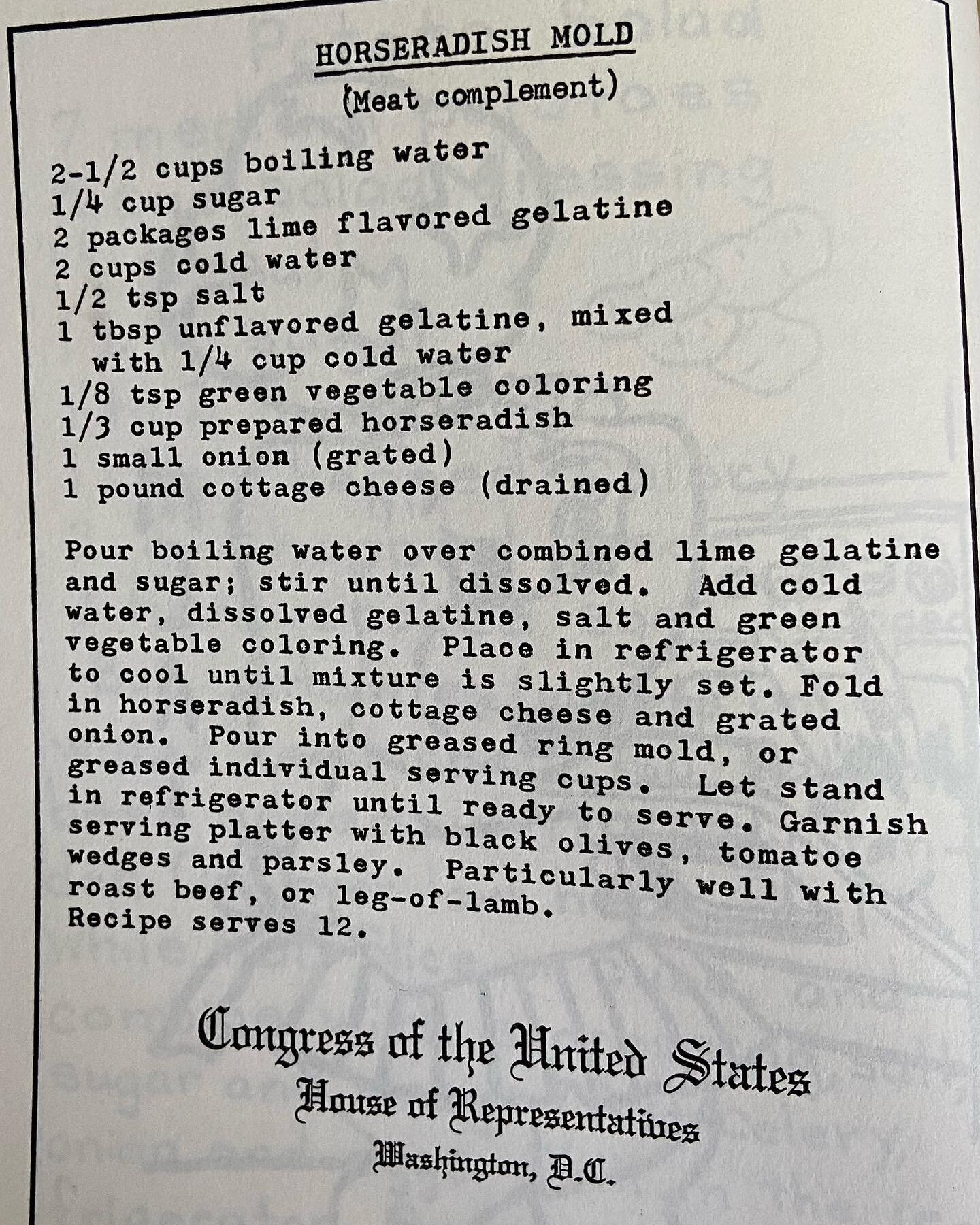 Found in the 1967 GOP Cookbook by Lubbock Co. Republican Women&rsquo;s Club #vote