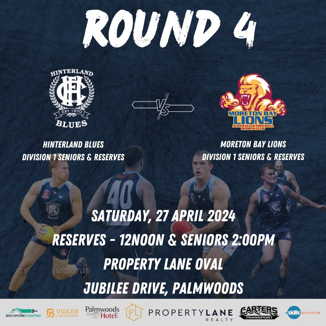 SENIOR GAMES

This weekend we are back home at Property Lane Realty Oval for all four of our Senior teams, kicking off with our Thirds taking on Mayne Tigers on Friday night.

We then back it up on Saturday with the Reserves &amp; Senior Men facing o