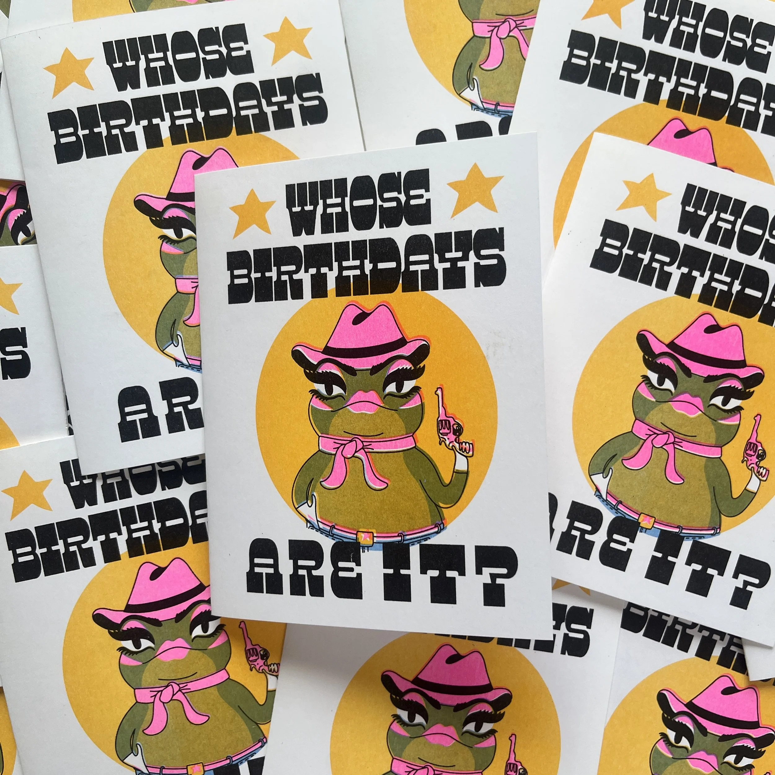 Whose Birthdays Are It?- Card