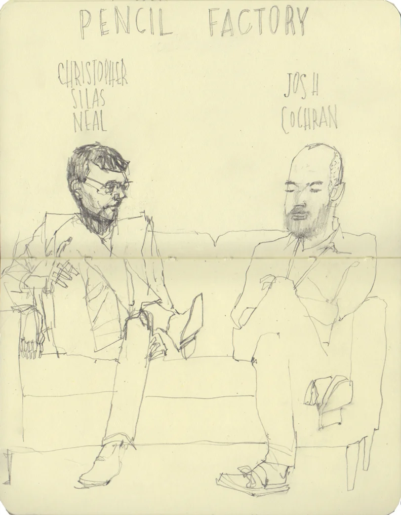 ICON 7 (Illustration Conference) Representing the Pencil Factory. Sam Weber was also on this panel, but ran out of space…..