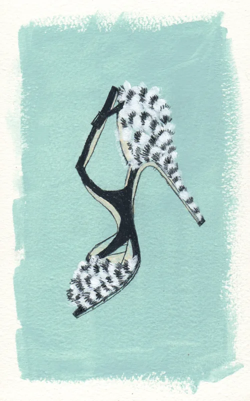 A Jimmy Choo form the 2014 collection. So pretty