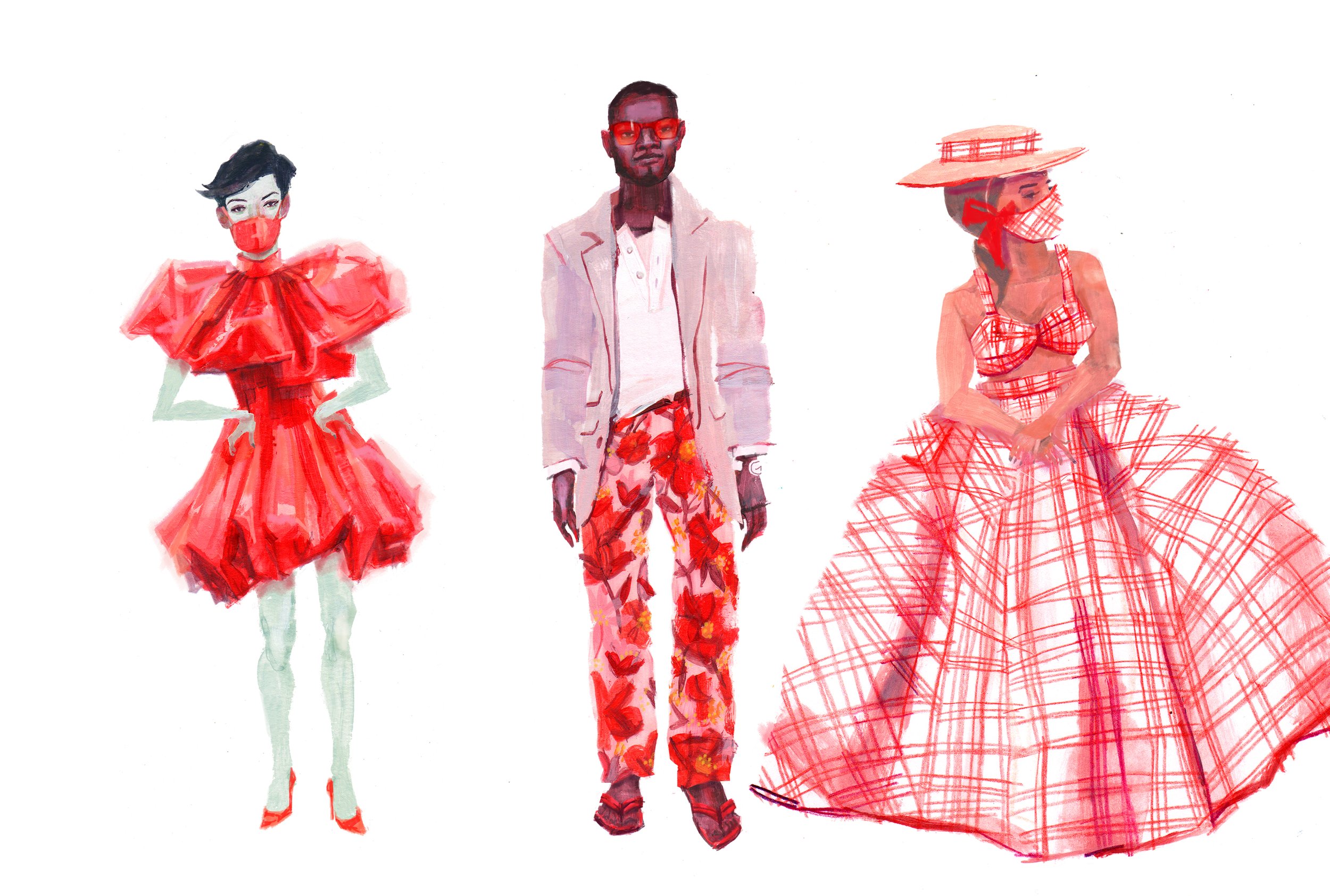  Paper Dolls week 1 - Garden Party theme! Dresses from Christian Siriano’s 2021 Spring Ready to Wear collection &amp; suit is from Tom Ford 2021 Spring Menswear collection 