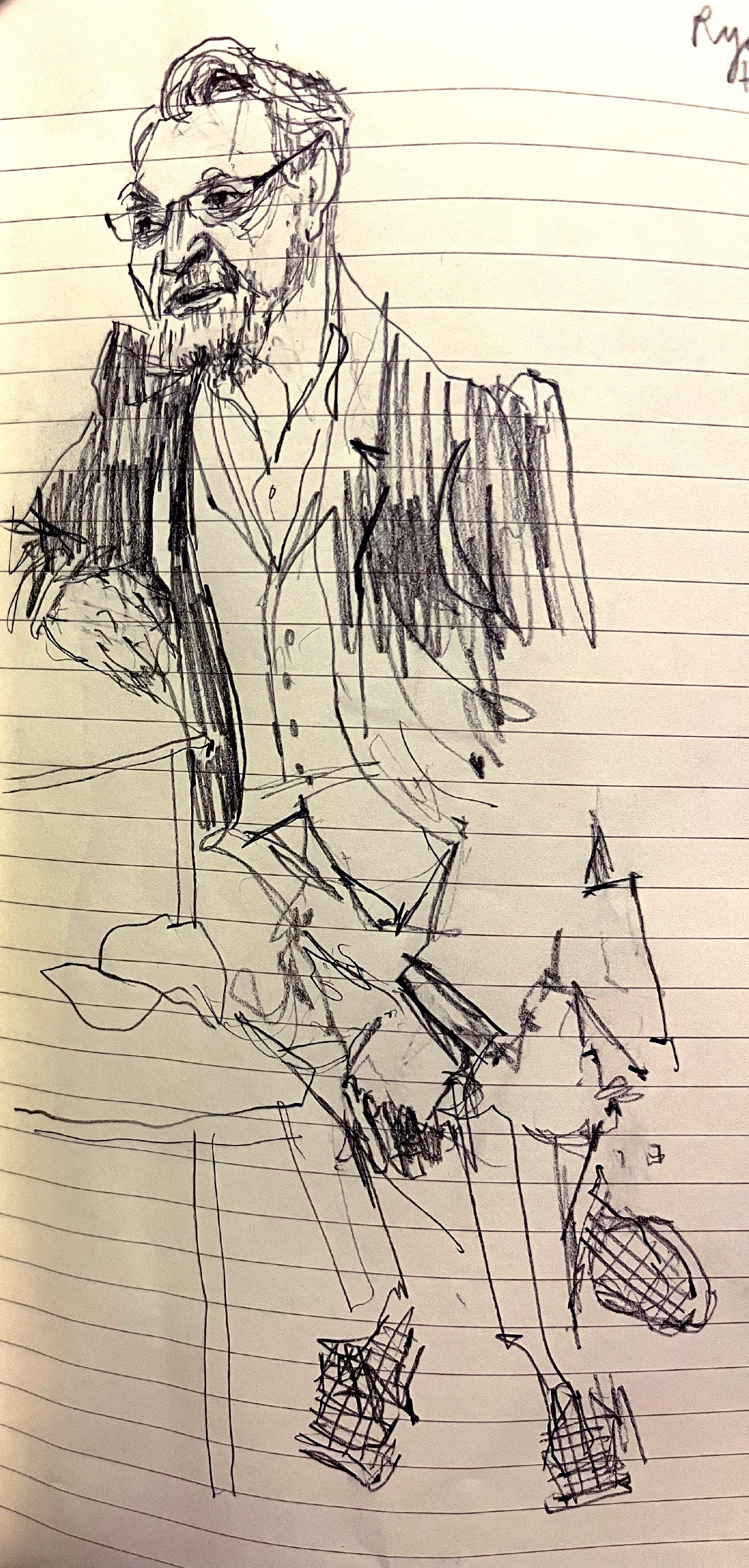 chip Kidd lecture sketch 