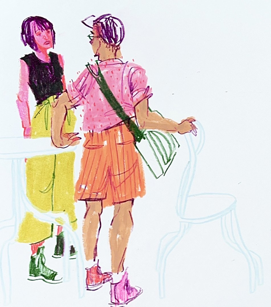  quick fashion sketches from observation 