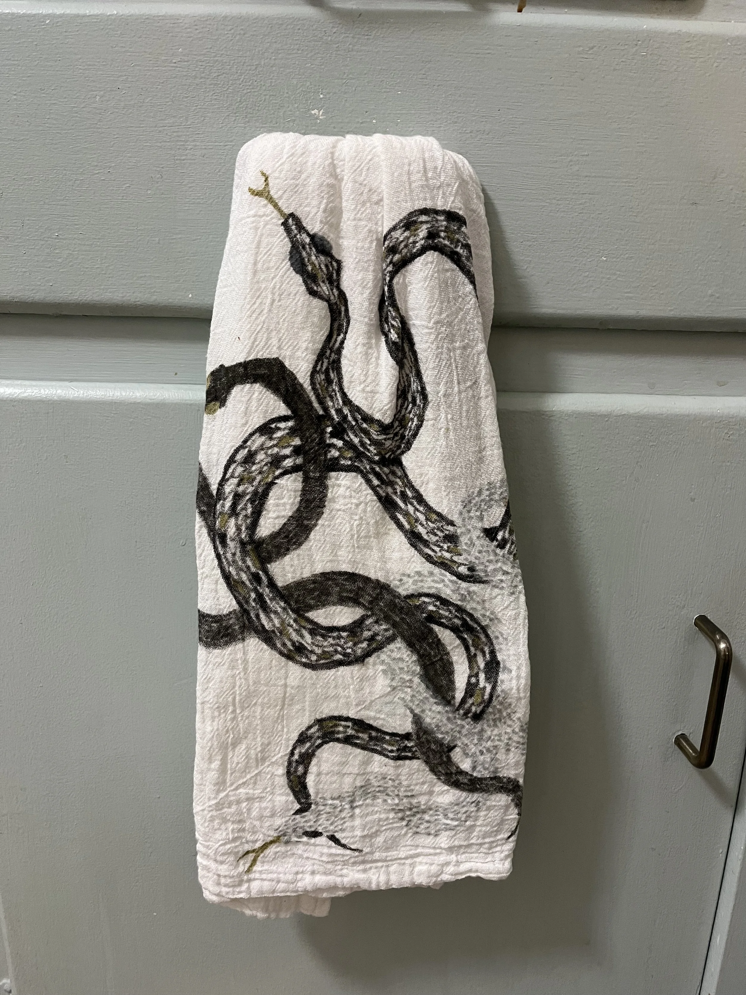  snakes on a tea towel 