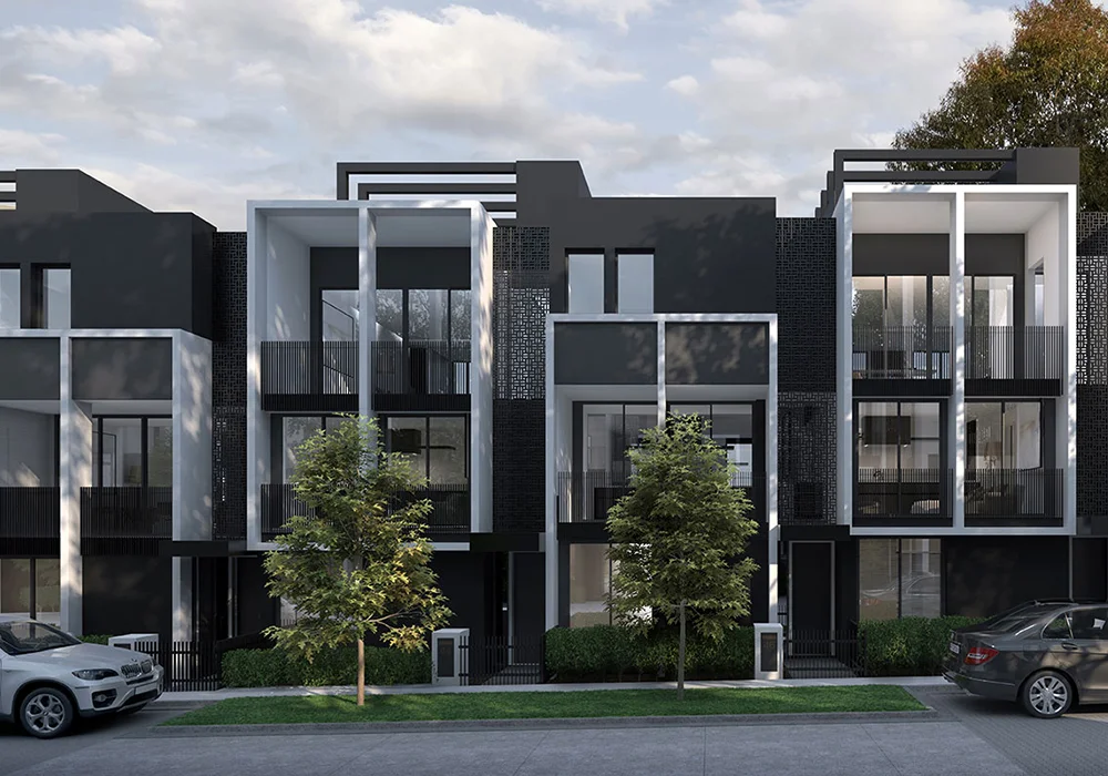 YarraBend Parkview Townhouse. Image courtesy of Glenvill.