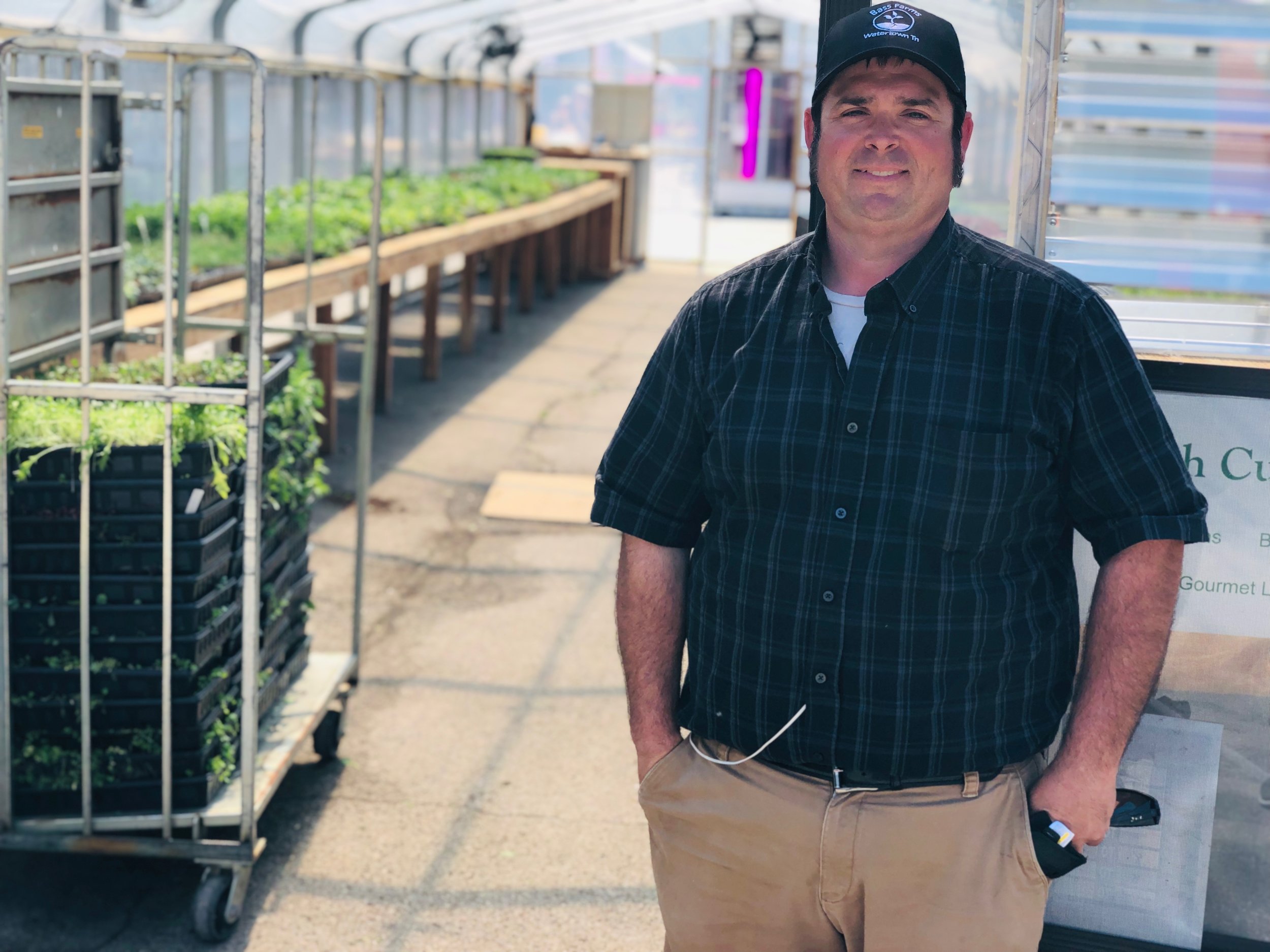 Before coming to the Nashville Farmers’ Market, Matthew Bass was selling about 20 trays of micro greens per month. Today he’s selling about 250-300 trays per week.