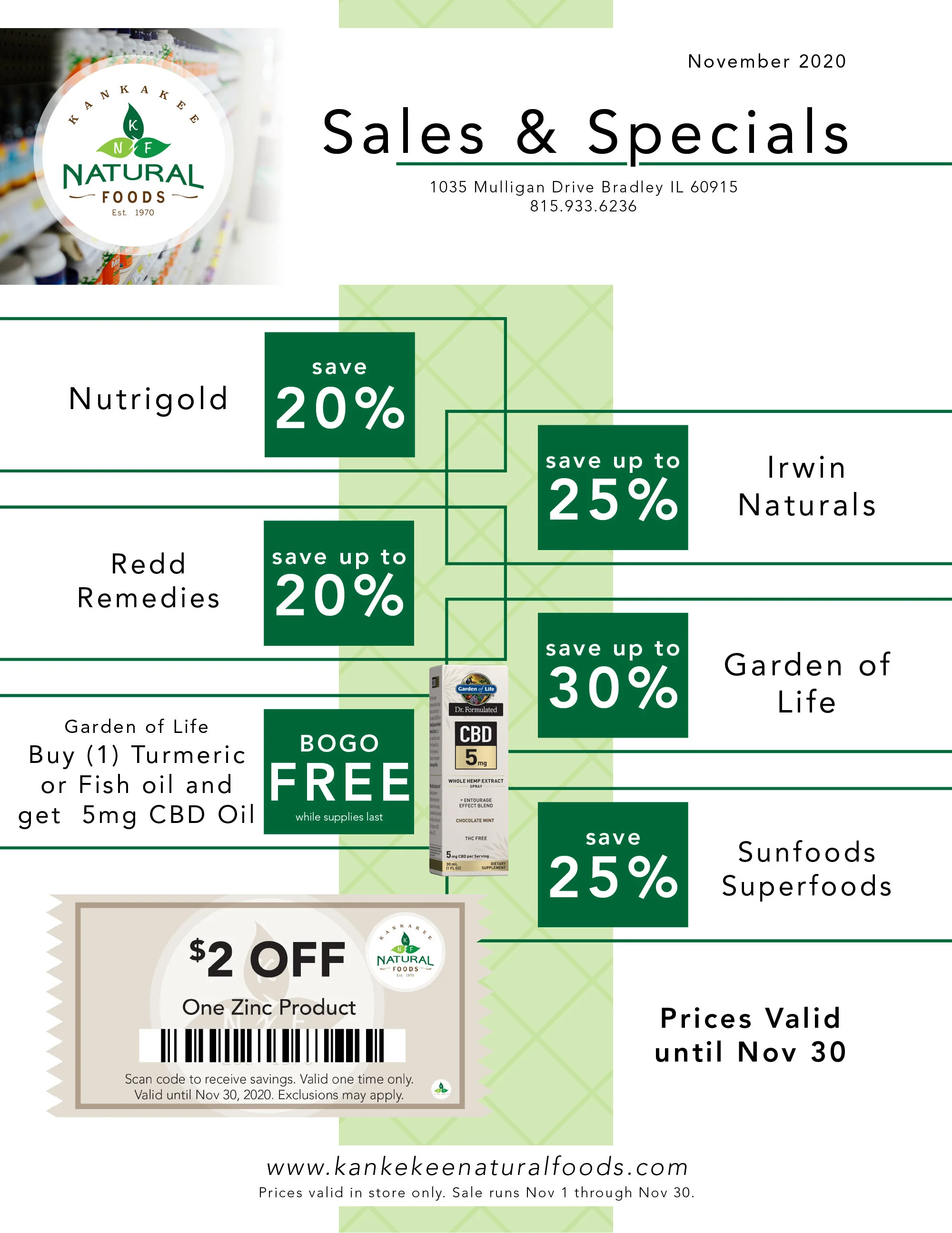 November KNF Sales and Specials